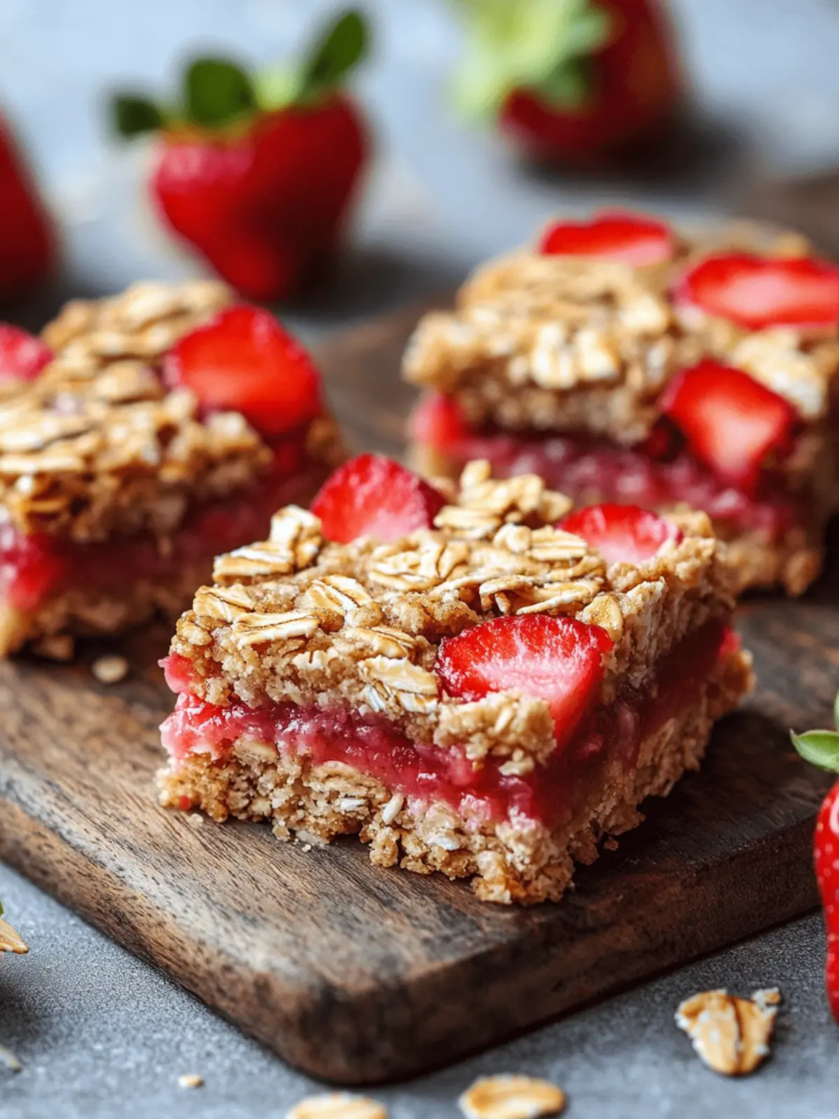 Delicious Healthy Strawberry Oatmeal Bars for Guilt-Free Snacking 2 Healthy Strawberry Oatmeal Bars
