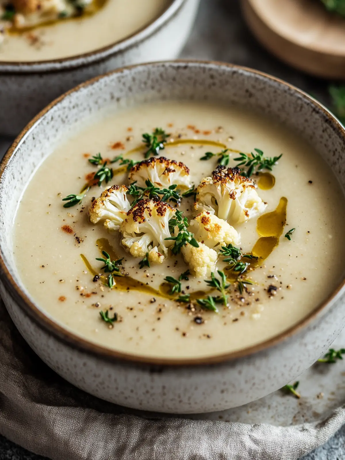Creamy Roasted Cauliflower Soup – Warmth in Every Spoonful 3 Roasted Cauliflower Soup