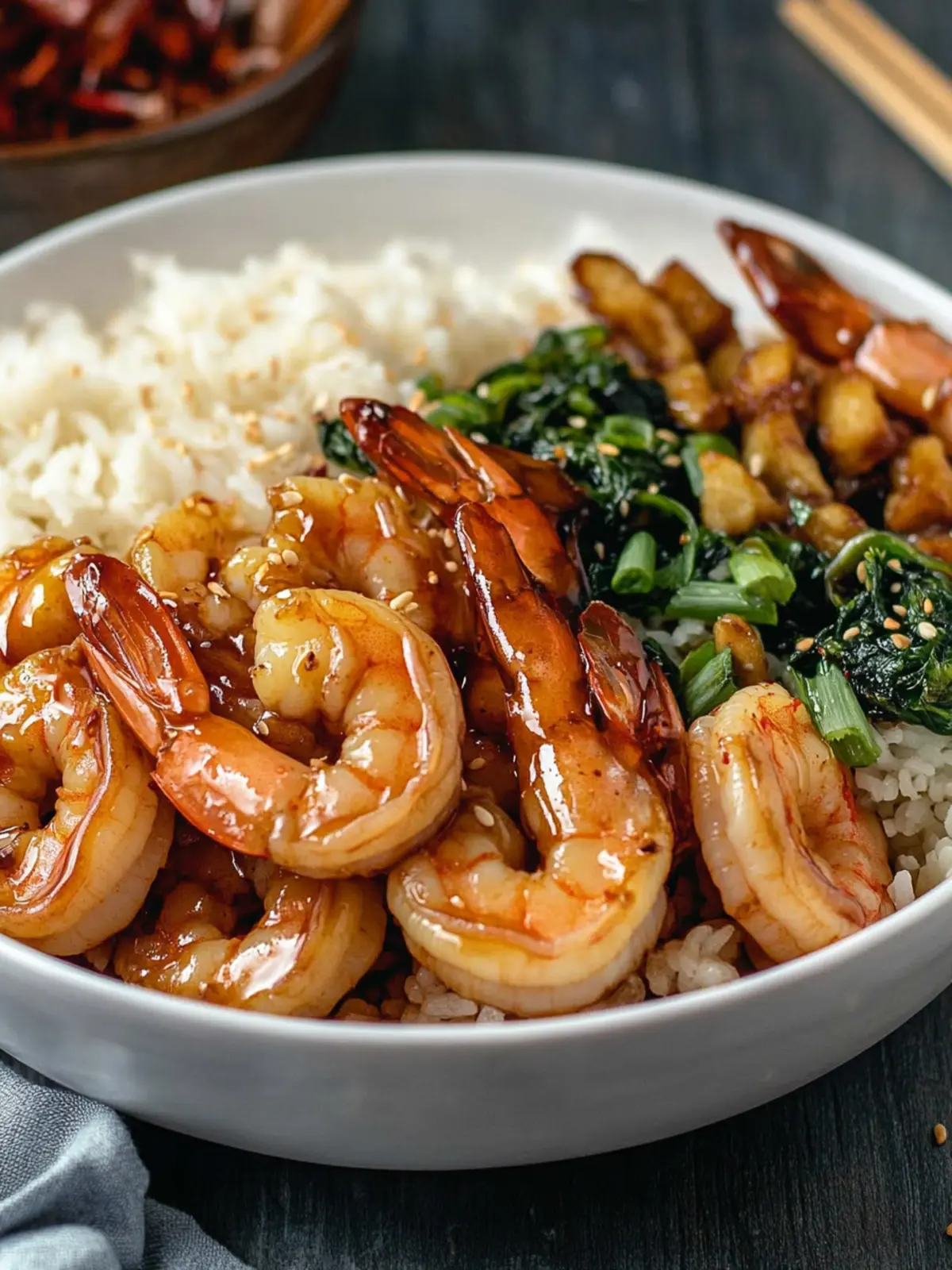 Delicious Honey Glazed Shrimp Hibachi Bowls for Quick Lunch 4 Honey Glazed Shrimp Hibachi Bowls