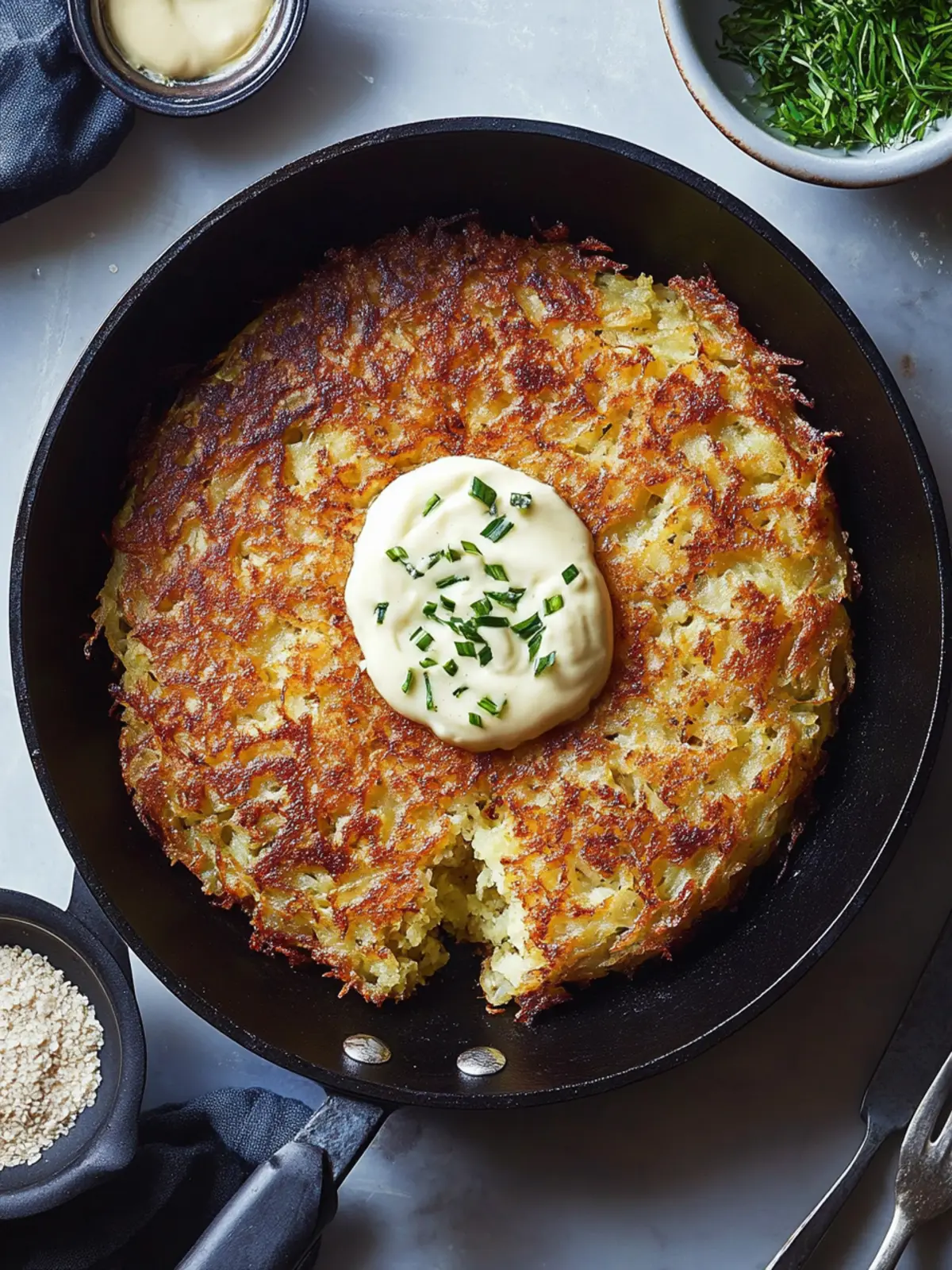 Giant Skillet Latke