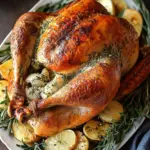 Roast Turkey with Garlic Herb Butter