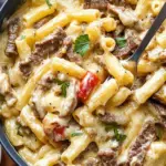 Creamy Philly Cheesesteak Pasta – Comfort in Every Bite 3 Philly Cheesesteak Pasta