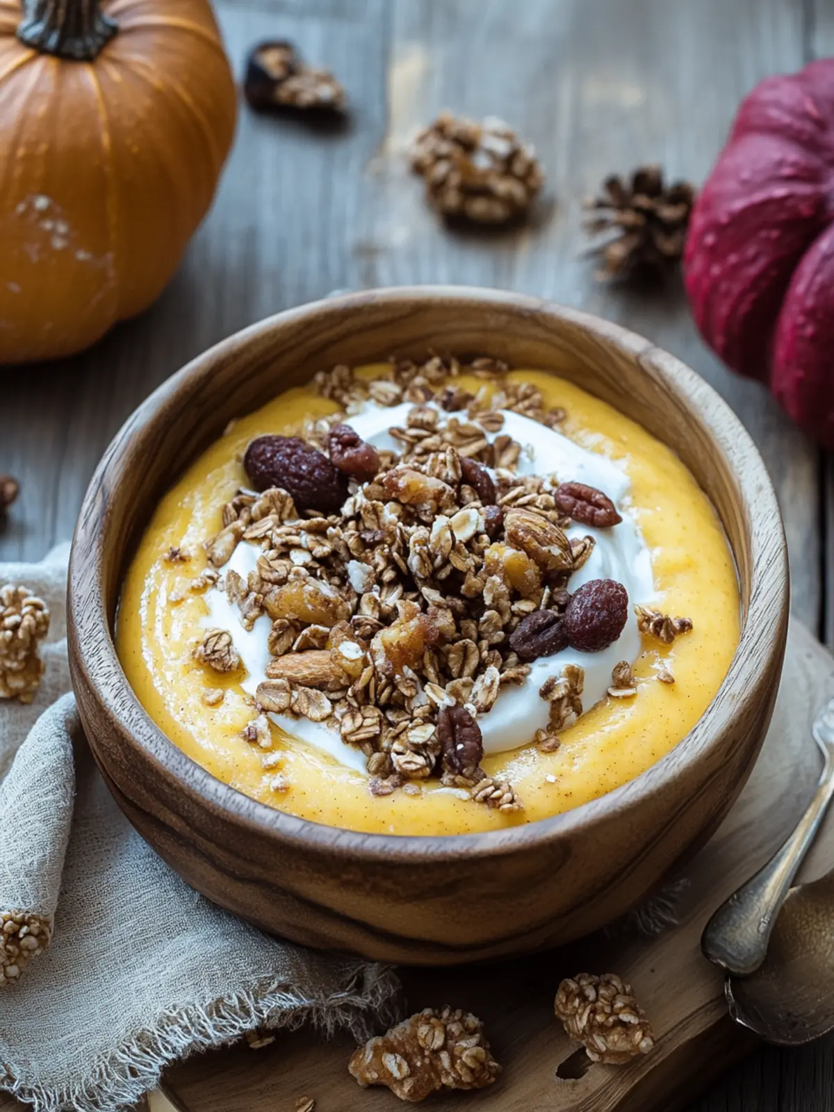 Creamy Pumpkin Pie Yogurt Bowl