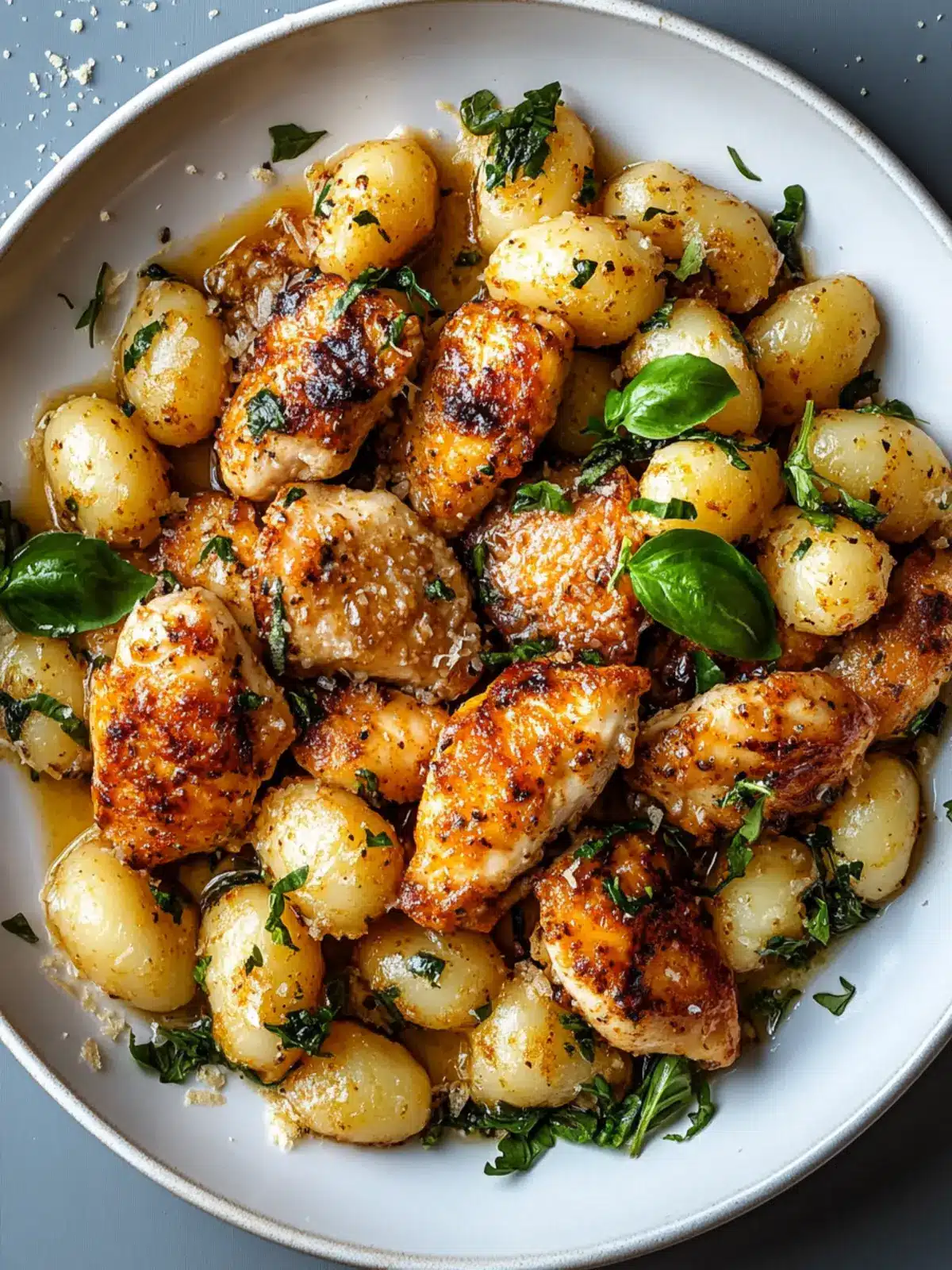 Crispy Garlic Chicken & Tender Gnocchi in 40 Minutes! 5 Crispy Garlic Chicken & Tender Gnocchi