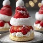 Delicious Santa Hat Strawberry Shortcakes for Festive Fun 3 Santa Hat Strawberry Shortcakes
