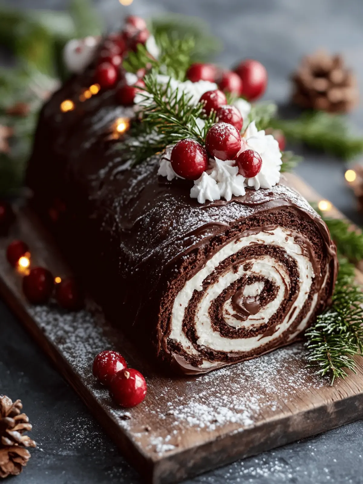 Irresistible Chocolate Yule Log for Your Festive Celebration 3 Chocolate Yule Log