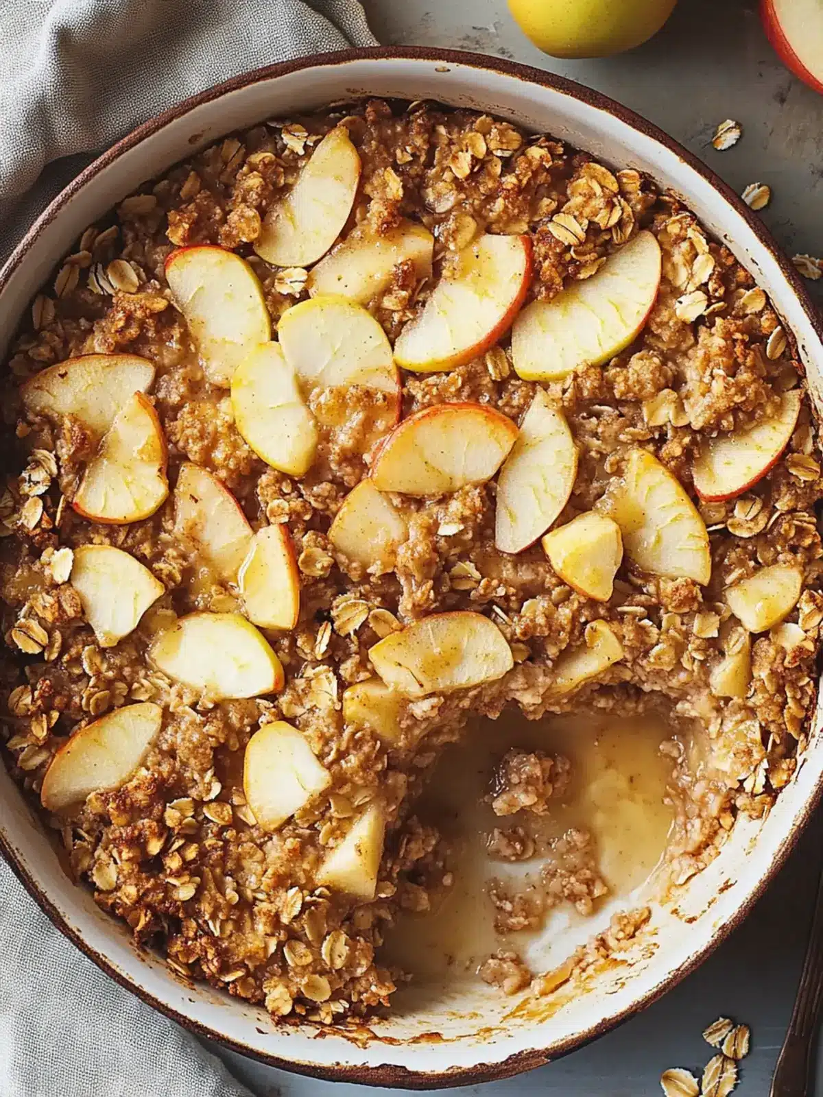 Wholesome Baked Apple Oatmeal for Cozy Breakfast Bliss 5 Baked Apple Oatmeal