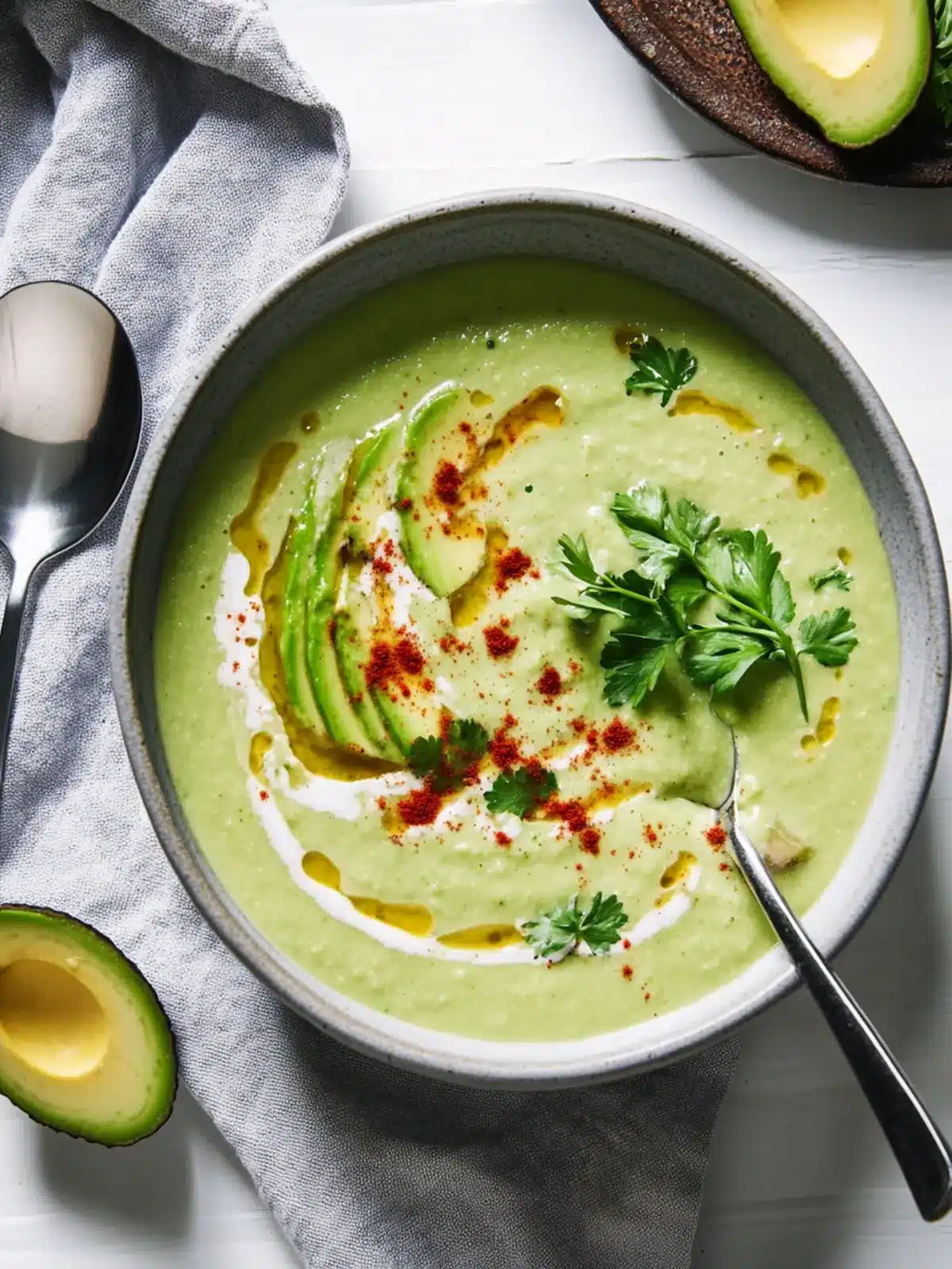 Delicious Avocado Soup with Tasty Customizations for You 3 Avocado Soup