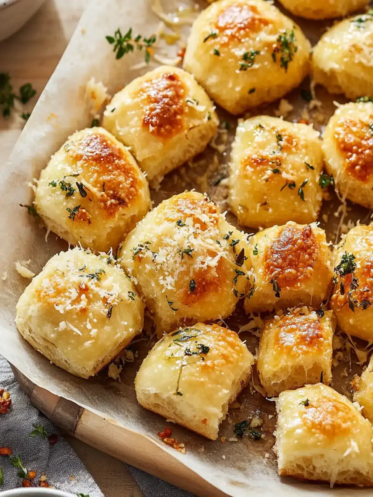 Irresistible Parmesan Bread Bites for Effortless Party Snacking 2 Parmesan Bread Bites