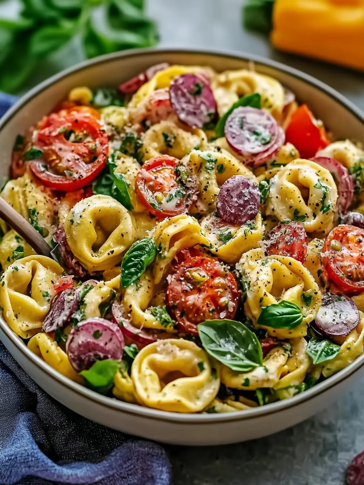 Deliciously Fresh Tortellini Pasta Salad for Summer Fun 2 Tortellini Pasta Salad