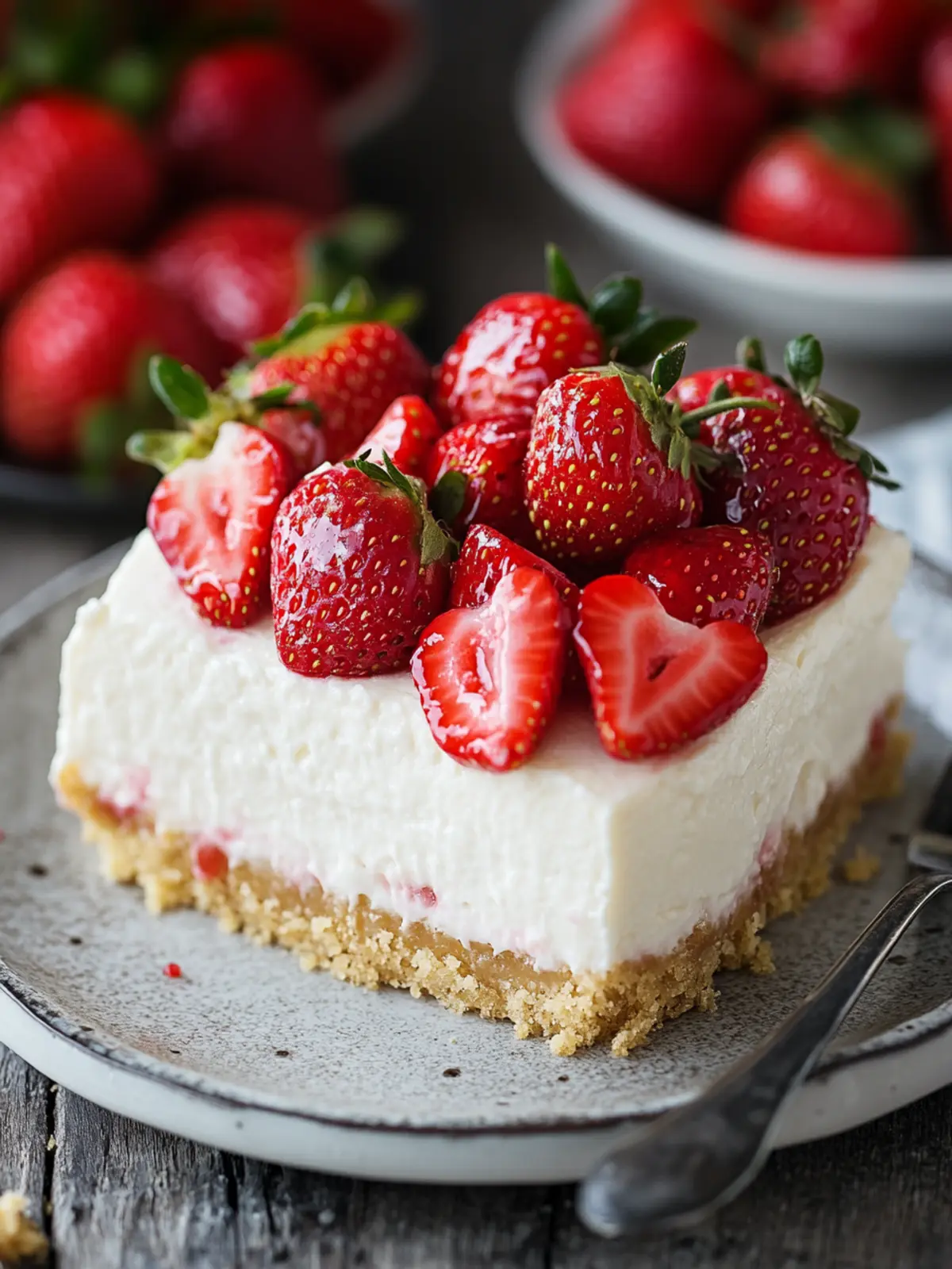Strawberry Topped Cheesecake: Your New Favorite Dessert Delight 4 Strawberry Topped Cheesecake