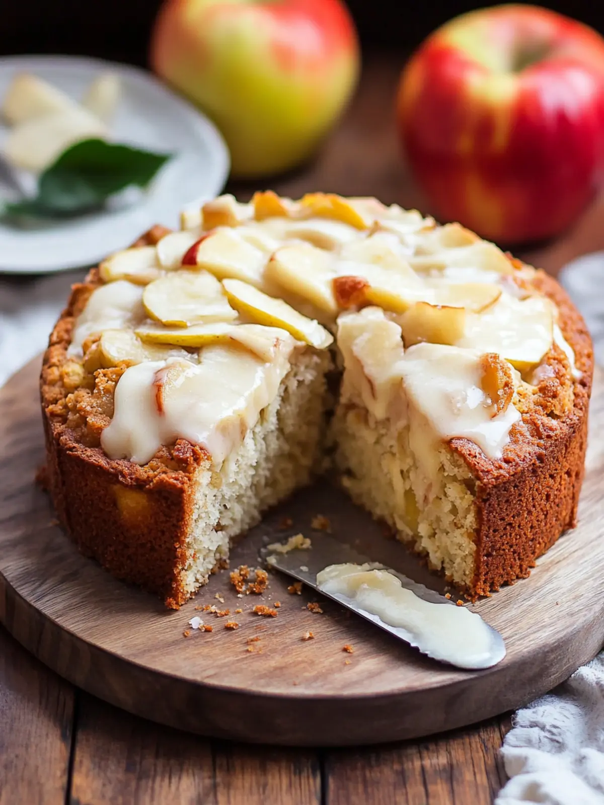 Irresistible Irish Apple Cake with Luxurious Custard Sauce 3 Irish Apple Cake
