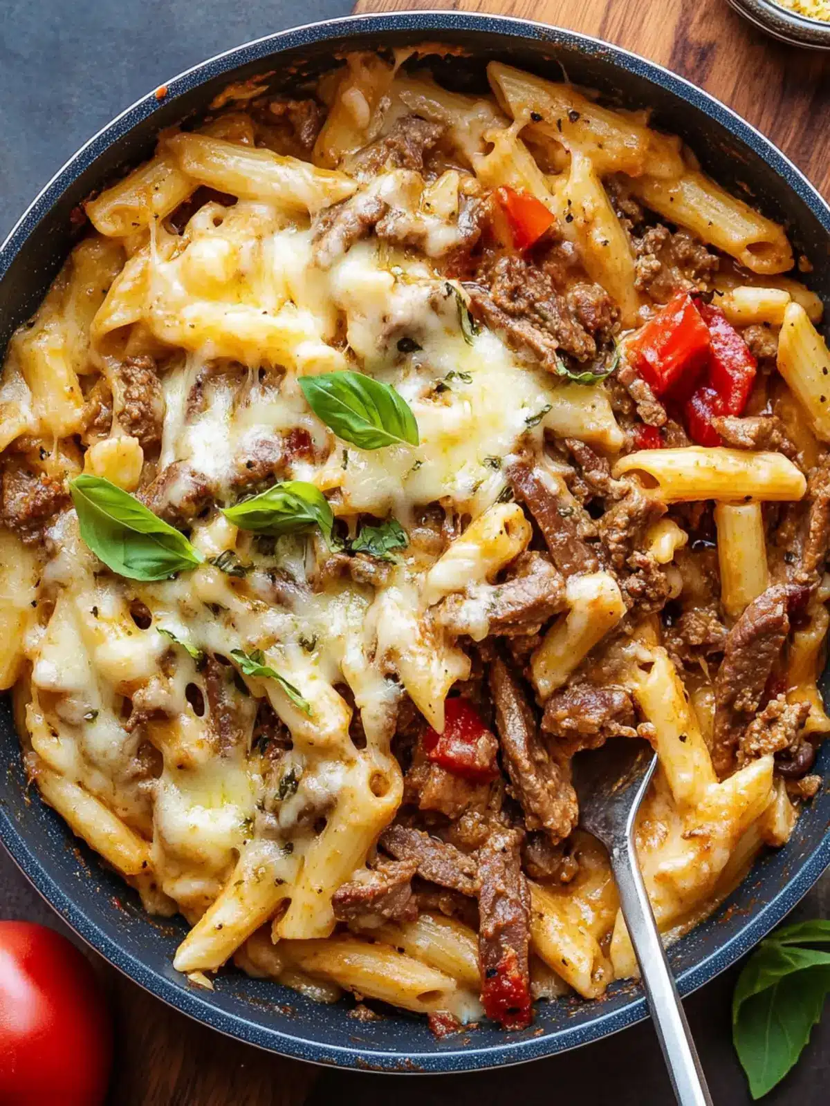 Creamy Philly Cheesesteak Pasta – Comfort in Every Bite 3 Philly Cheesesteak Pasta
