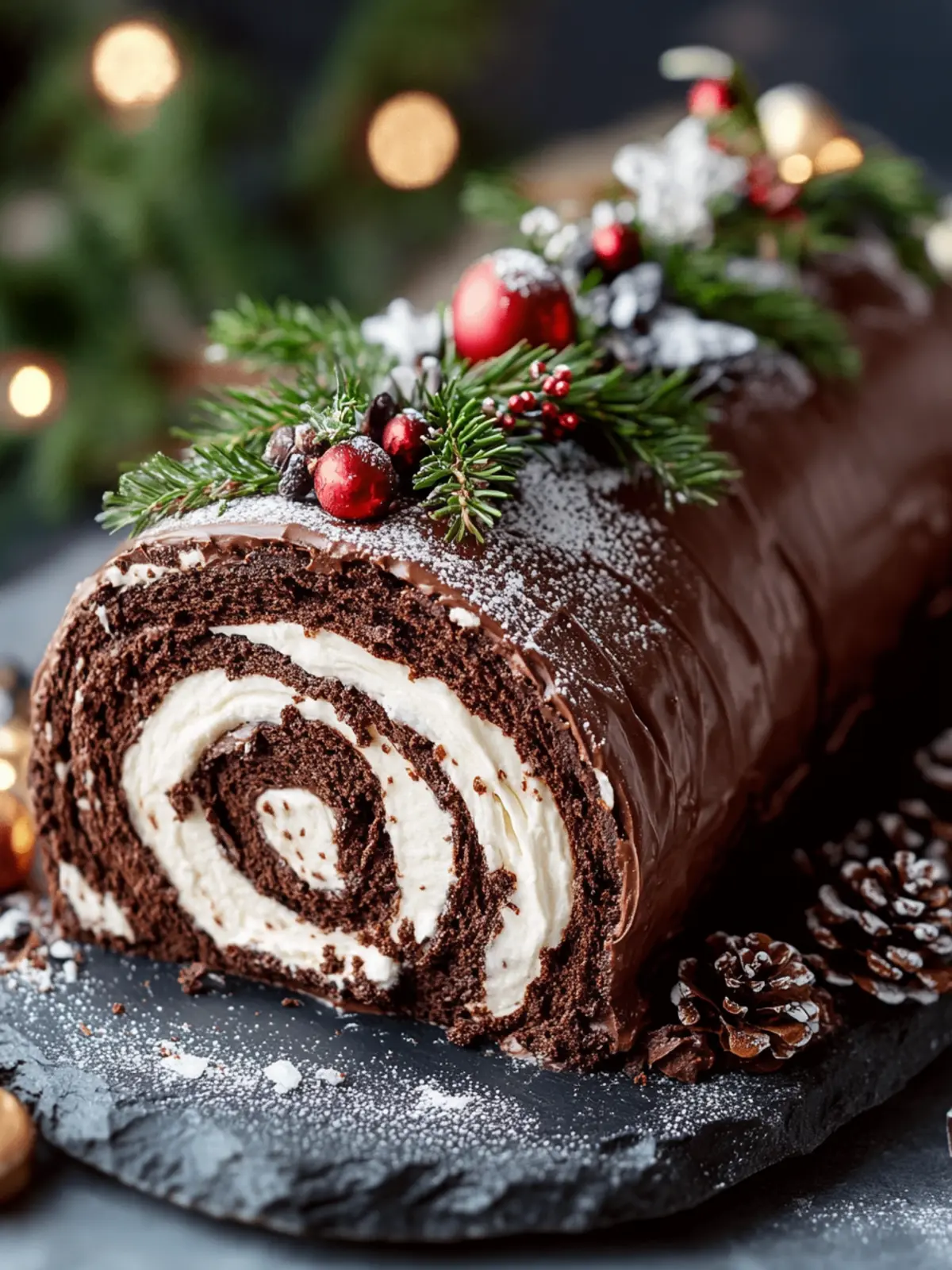 Irresistible Chocolate Yule Log for Your Festive Celebration 5 Chocolate Yule Log