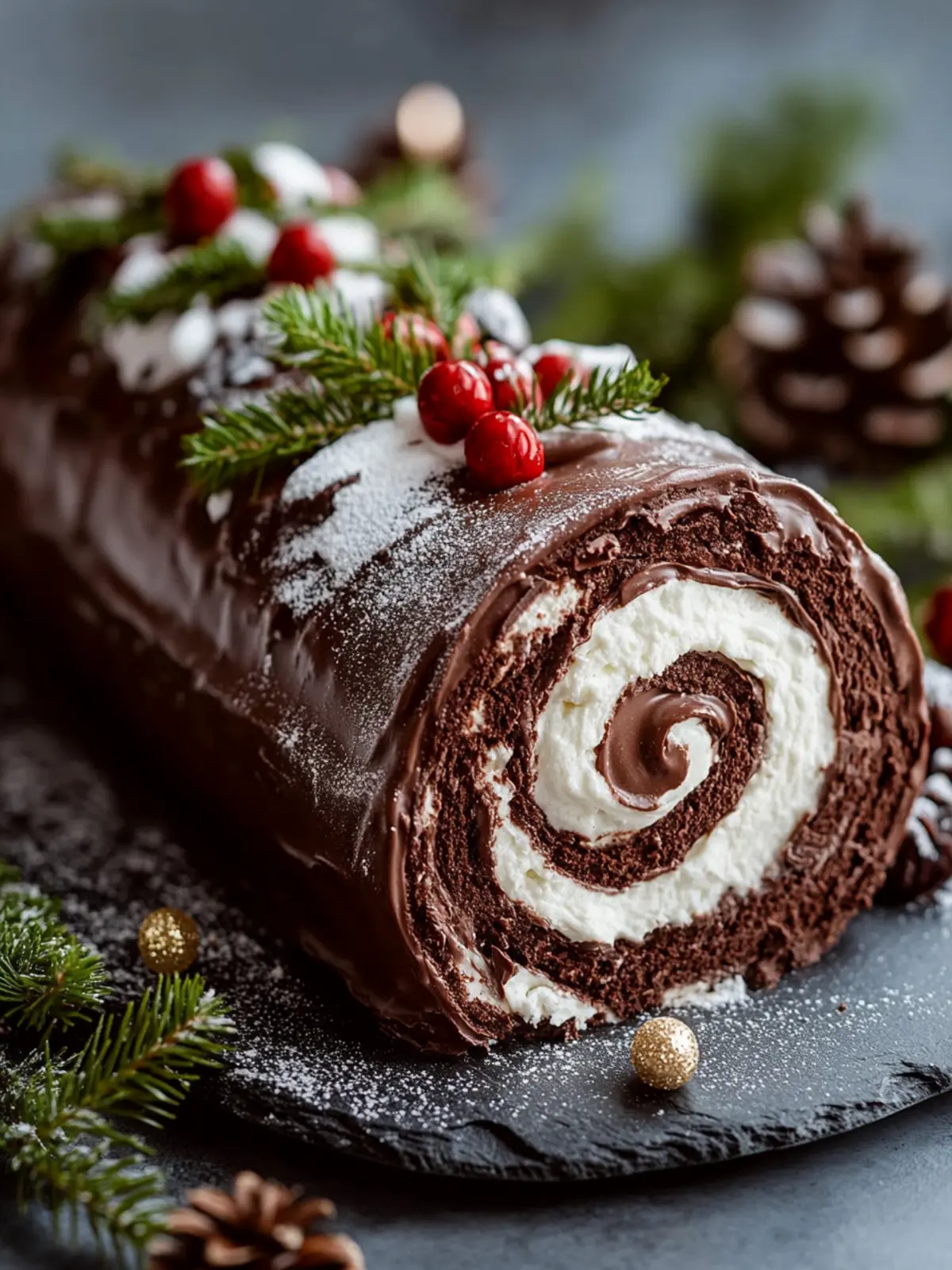 Irresistible Chocolate Yule Log for Your Festive Celebration 4 Chocolate Yule Log