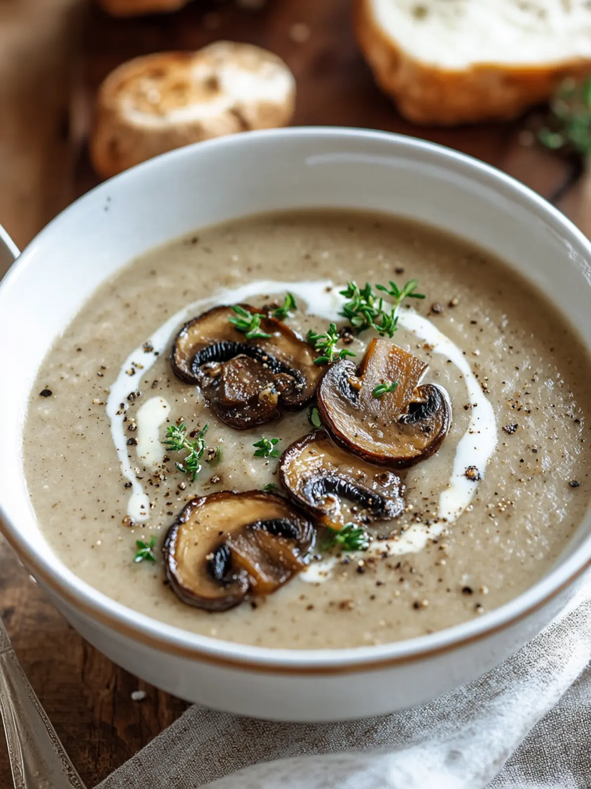 Creamy Mushroom Soup – Your New Cozy Comfort Classic 2 Creamy Mushroom Soup