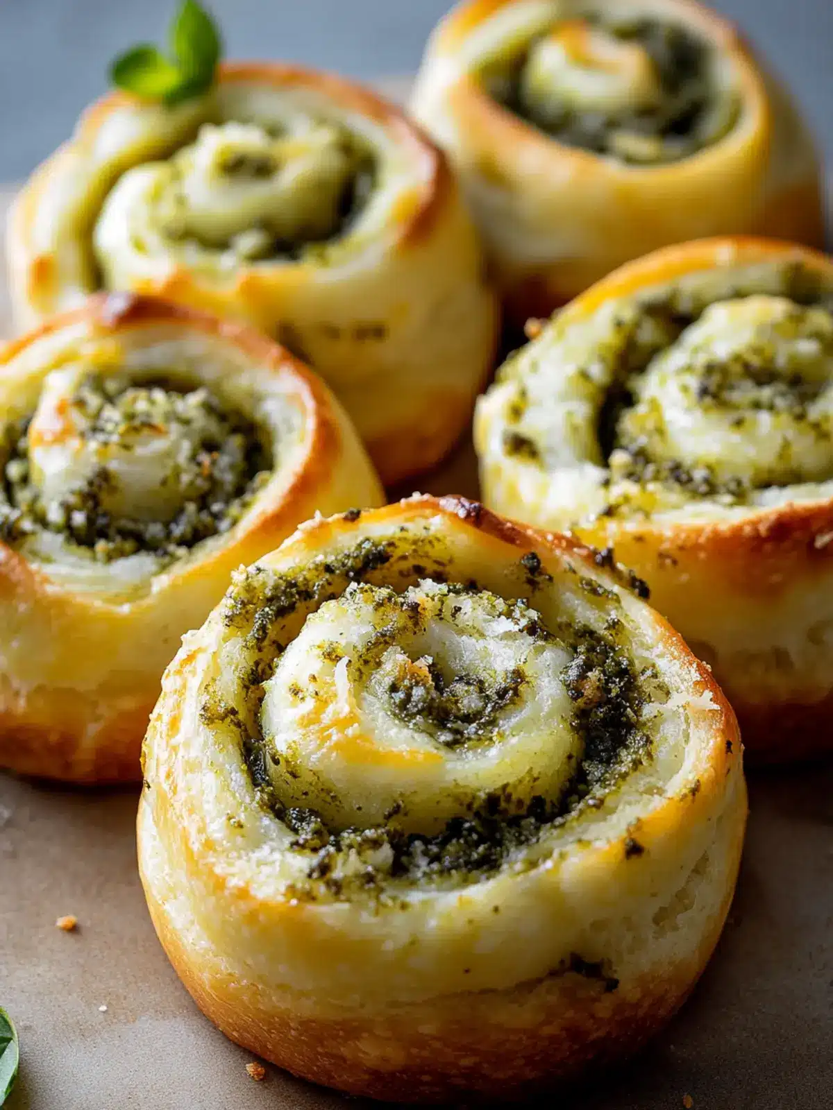 Melt-in-Your-Mouth Cheesy Pesto Rolls for Easy Snacking 2 Cheesy Pesto Rolls