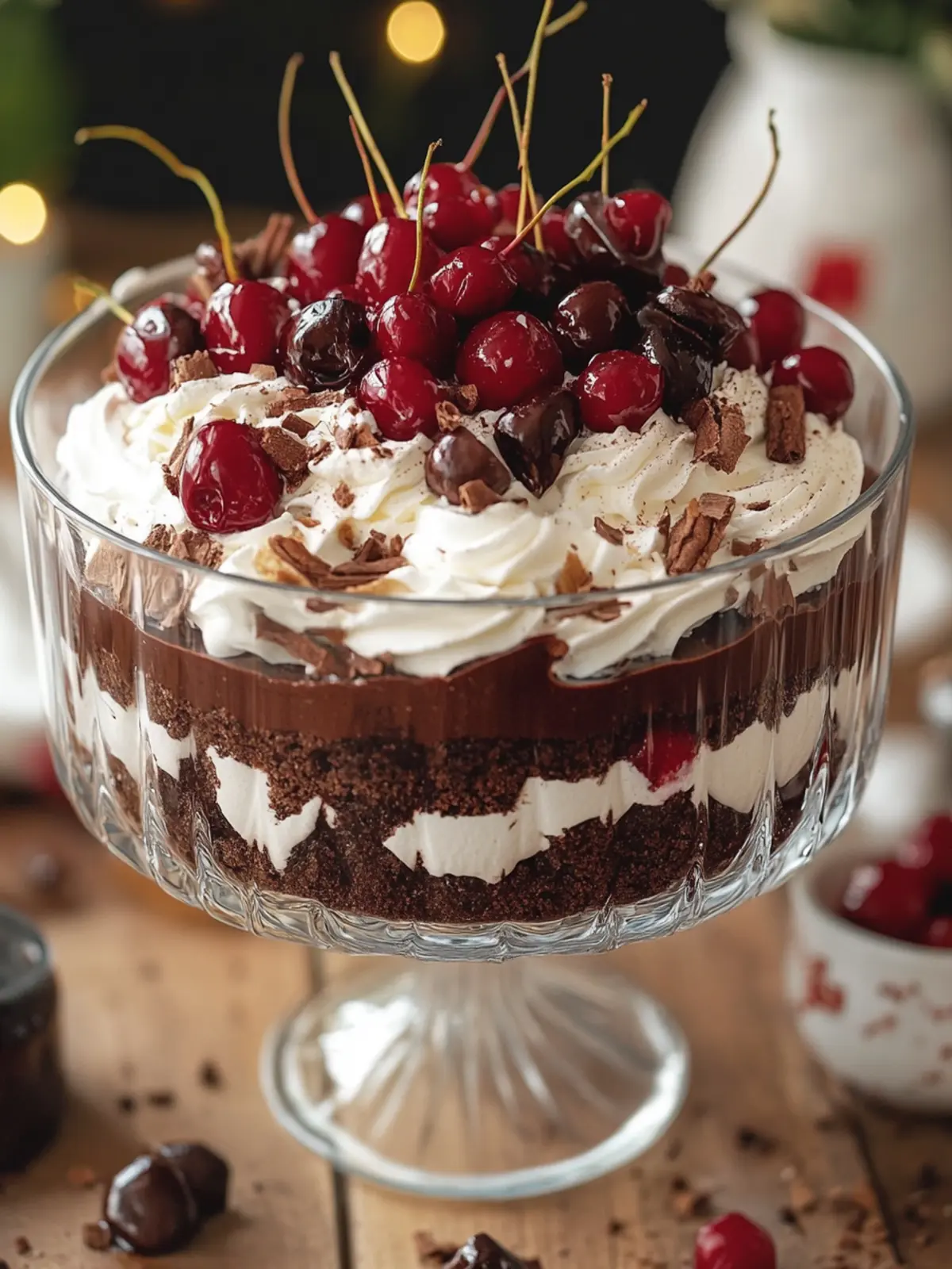 Decadent Black Forest Trifle: A Festive Chocolate Delight 2 Black Forest Trifle