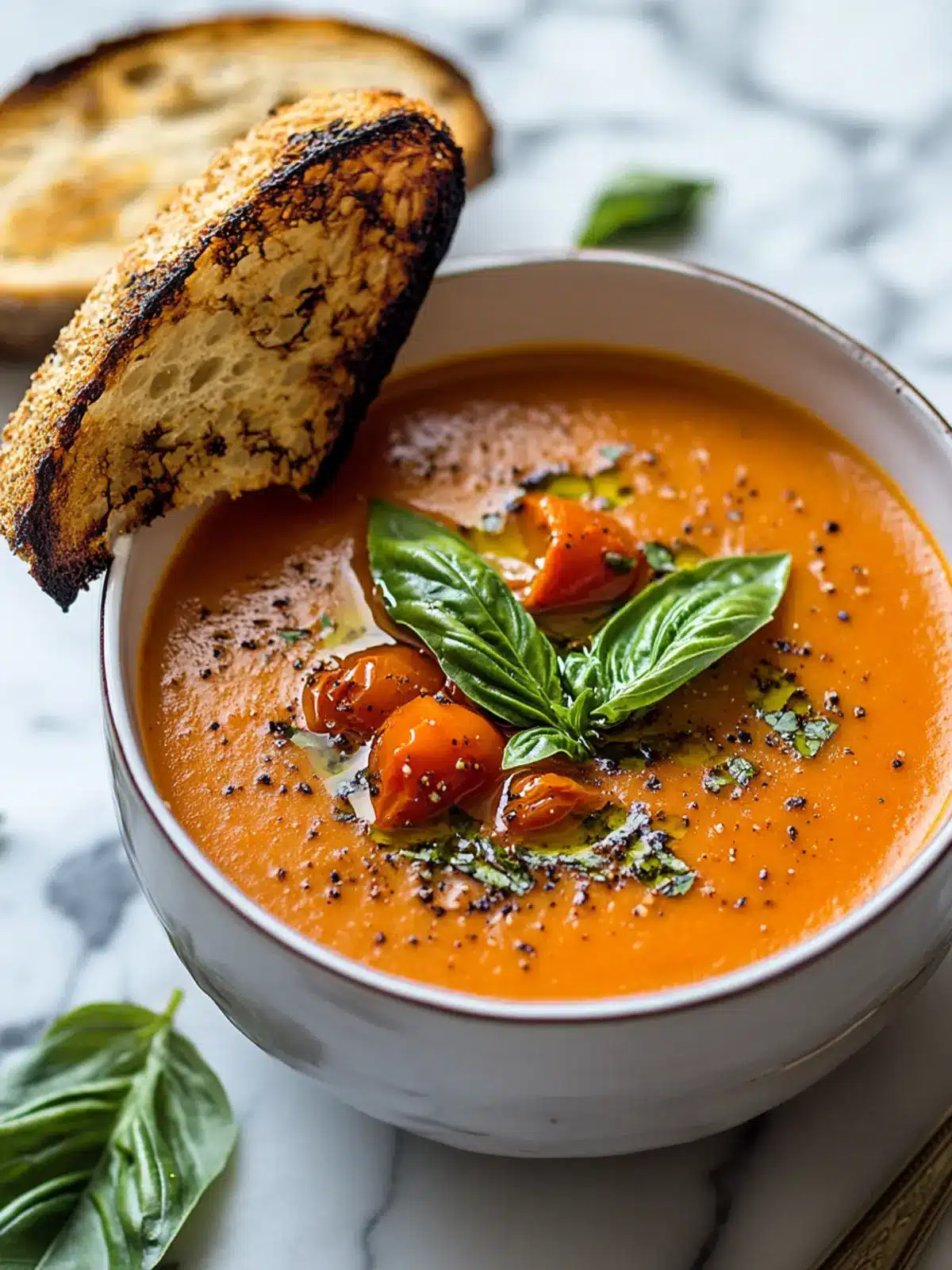 Savory Roasted Tomato Basil Soup You’ll Crave All Year Long 3 Roasted Tomato Basil Soup