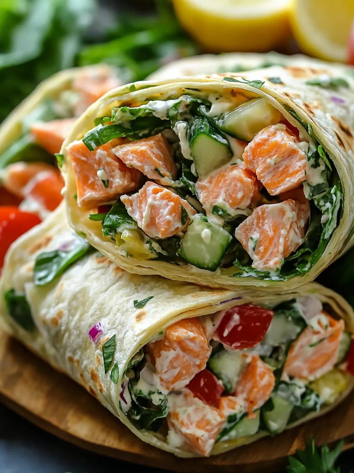 Delicious Greek Yogurt Salmon Salad Wraps in Just 10 Minutes 5 Greek Yogurt Salmon Salad Wraps
