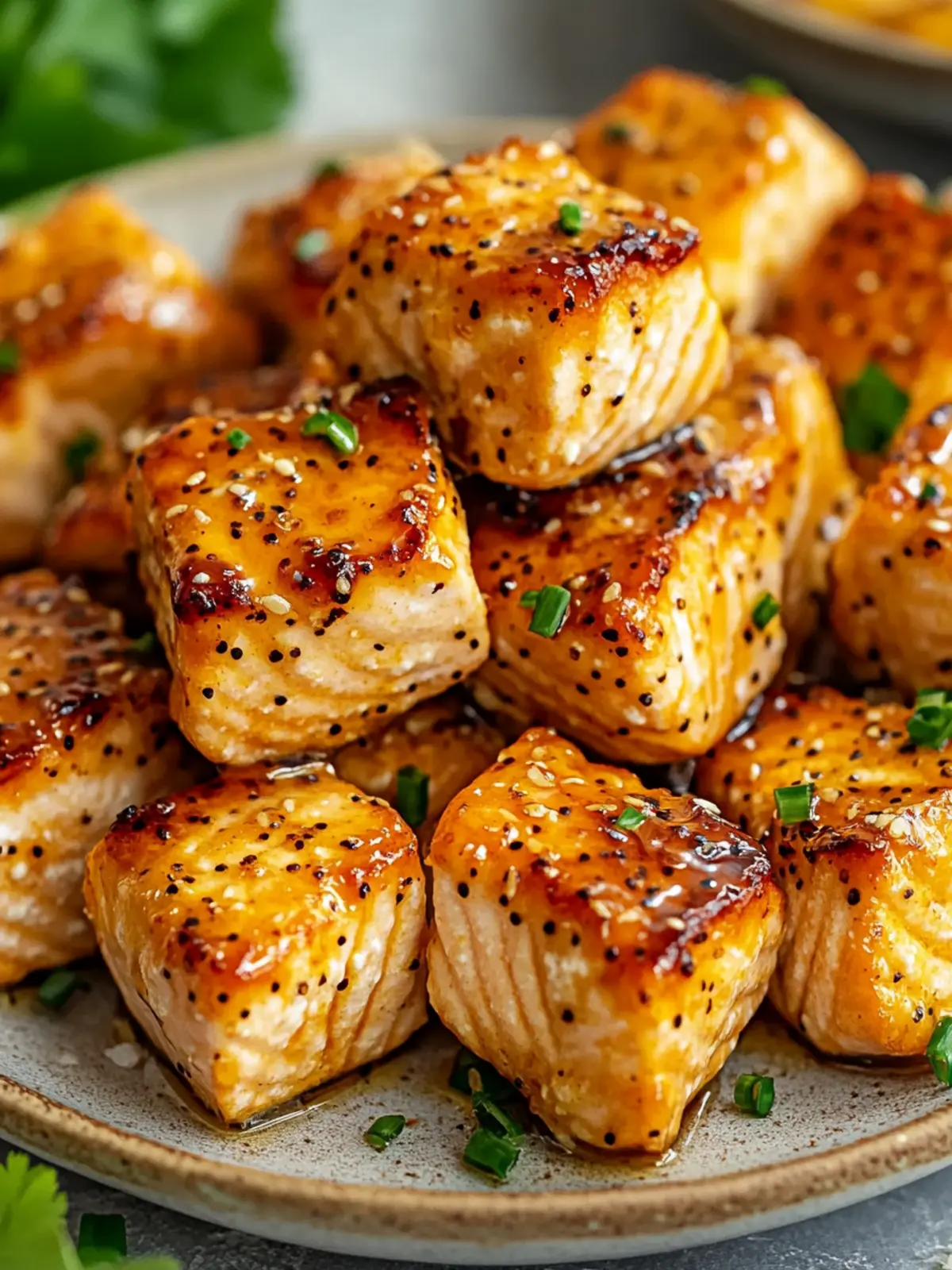 Zesty Air Fryer Honey Mustard Salmon Bites in 20 Minutes 4 Air Fryer Honey Mustard Salmon Bites