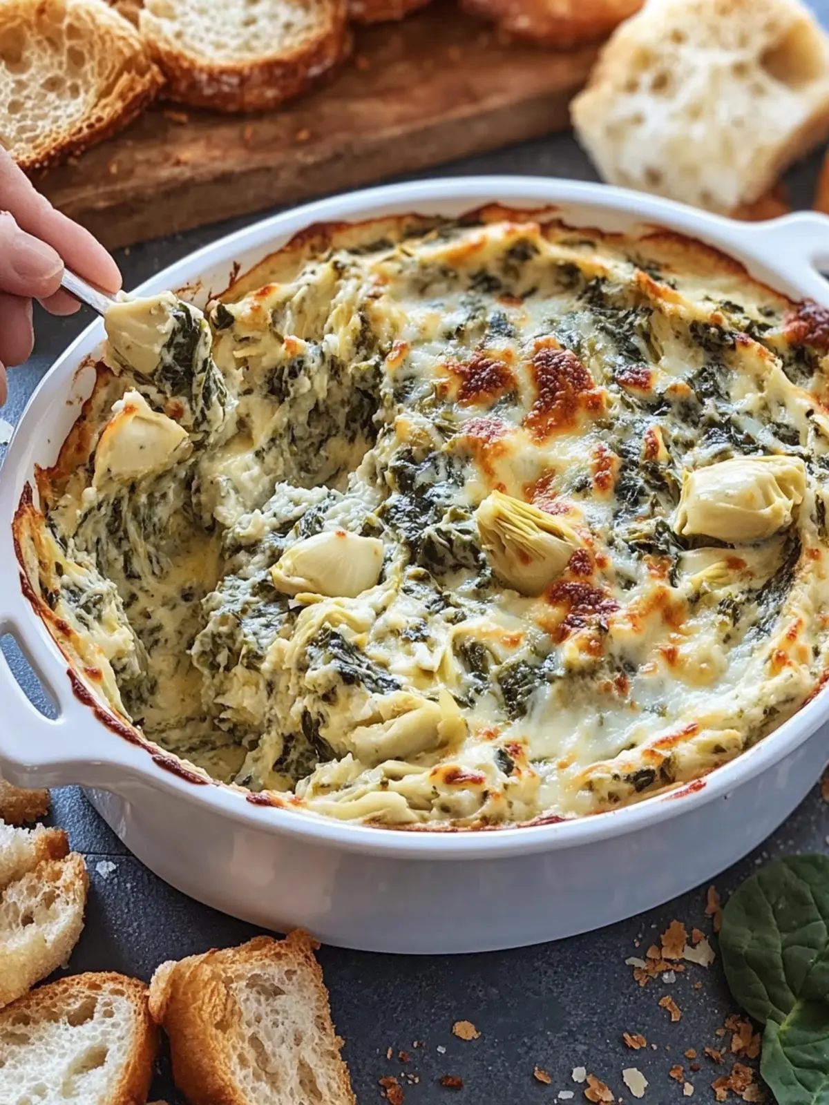Creamy Crockpot Spinach Artichoke Dip for Effortless Hosting 4 Crockpot Spinach Artichoke Dip
