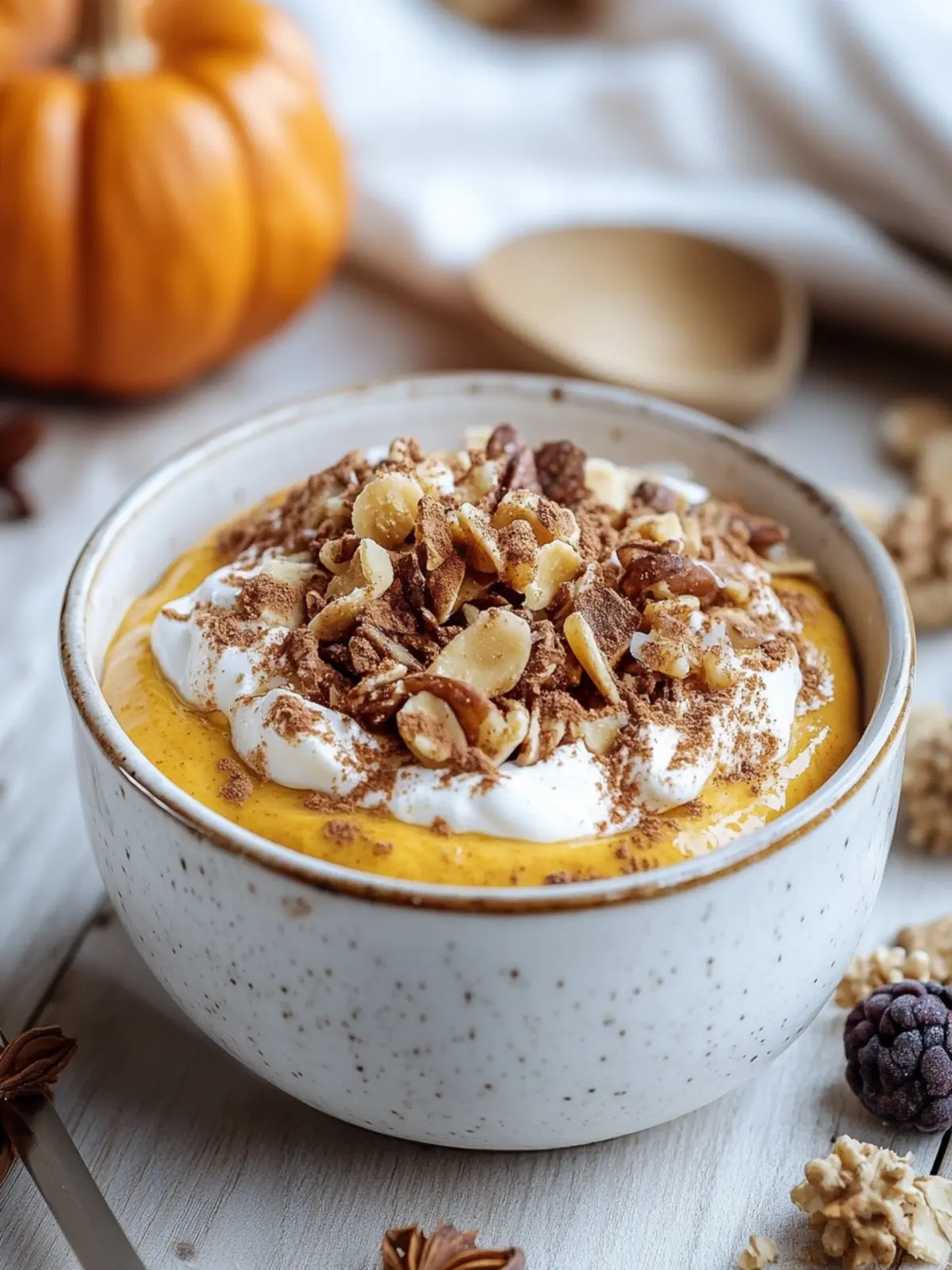 Creamy Pumpkin Pie Yogurt Bowl