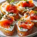 Savory Smoked Salmon Crostini for Effortless Gourmet Snacking 2 Smoked Salmon Crostini