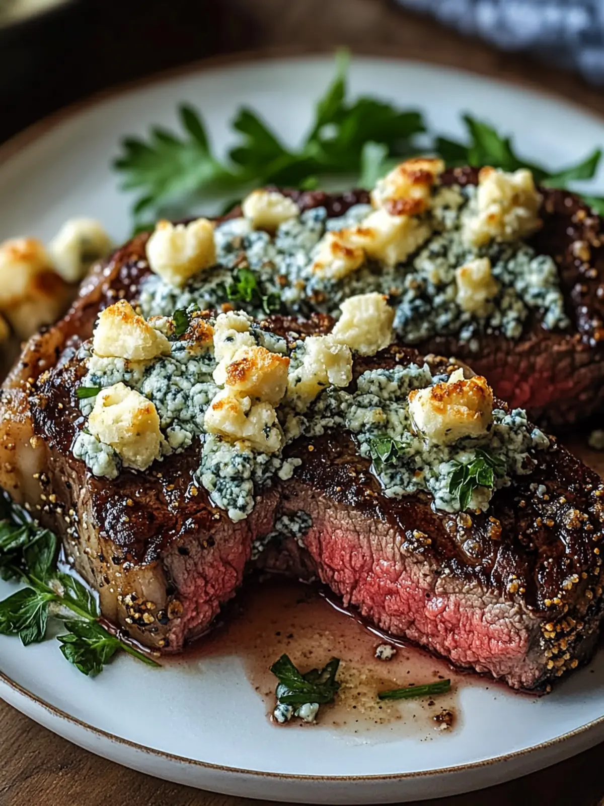 Elevate Dinner with Blue Cheese Crusted Steak Delight 4 Blue Cheese Crusted Steak