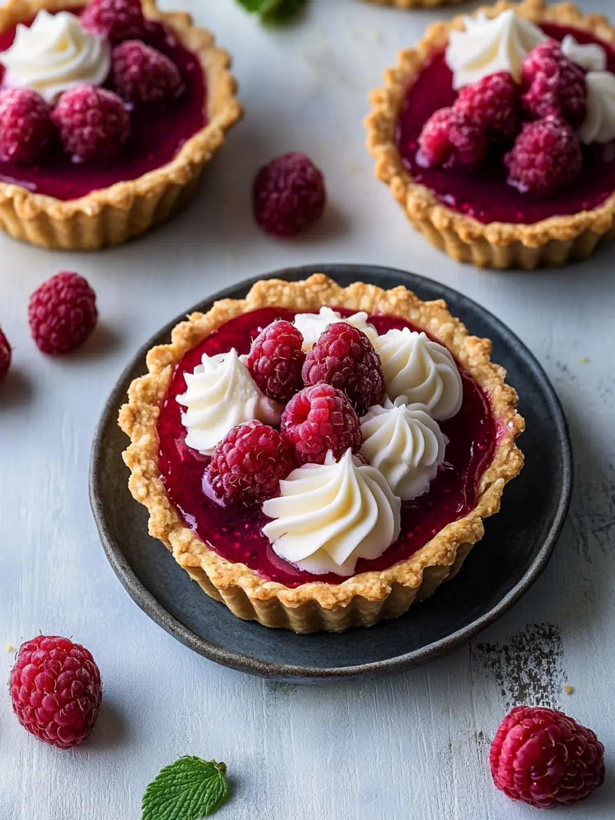 Vegan Raspberry Curd Tarts: Easy, Refreshing Summer Delights 4 Vegan raspberry curd tarts