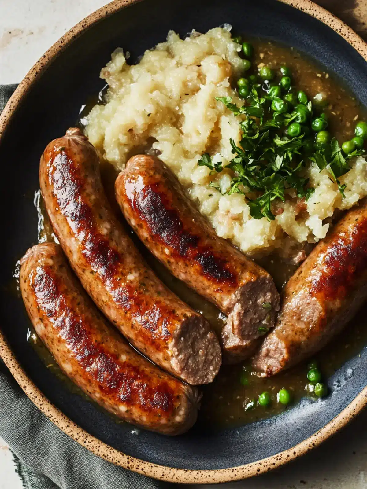 Irish Sausages & Champ: A Cozy Comfort Food Delight 4 Irish Sausages & Champ