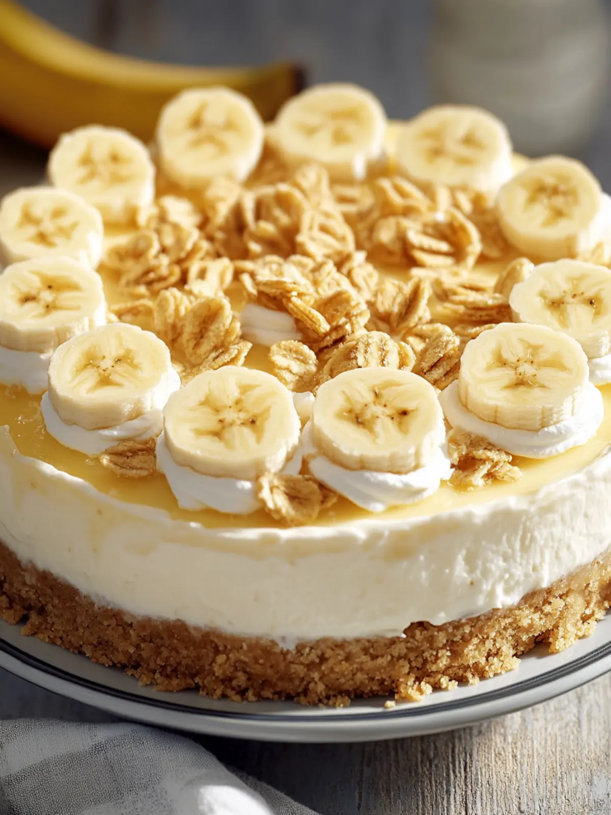 Deliciously Easy No-Bake Banana Pudding Cheesecake Recipe 3 No-Bake Banana Pudding Cheesecake