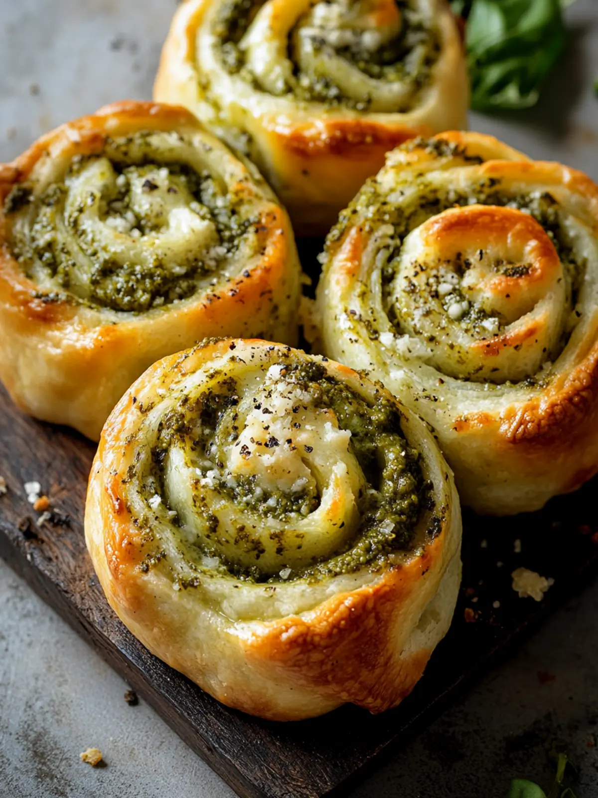 Melt-in-Your-Mouth Cheesy Pesto Rolls for Easy Snacking 3 Cheesy Pesto Rolls