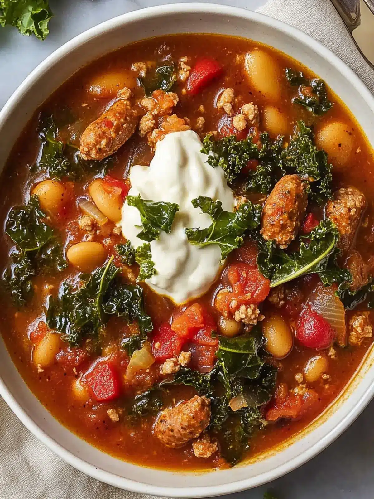Spicy Turkey Sausage & Kale Chili for Cozy Nights In 3 Spicy Turkey Sausage & Kale Chili