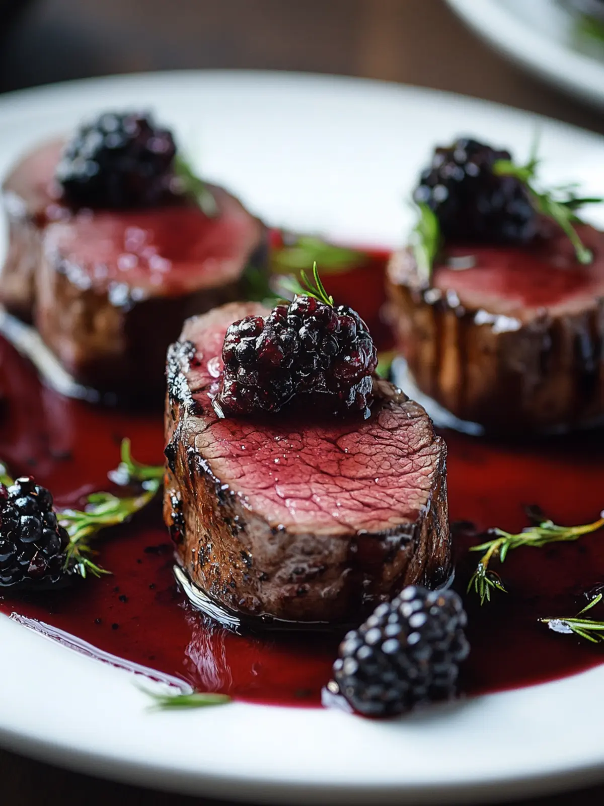 Savory Venison Tenderloin with Blackberry Reduction Bliss 3 Venison Tenderloin with Blackberry Reduction