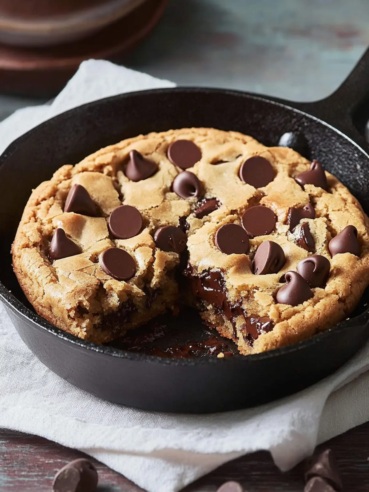 Decadent Chocolate Chip Skillet Cookie You’ll Crave Tonight 5 Chocolate Chip Skillet Cookie