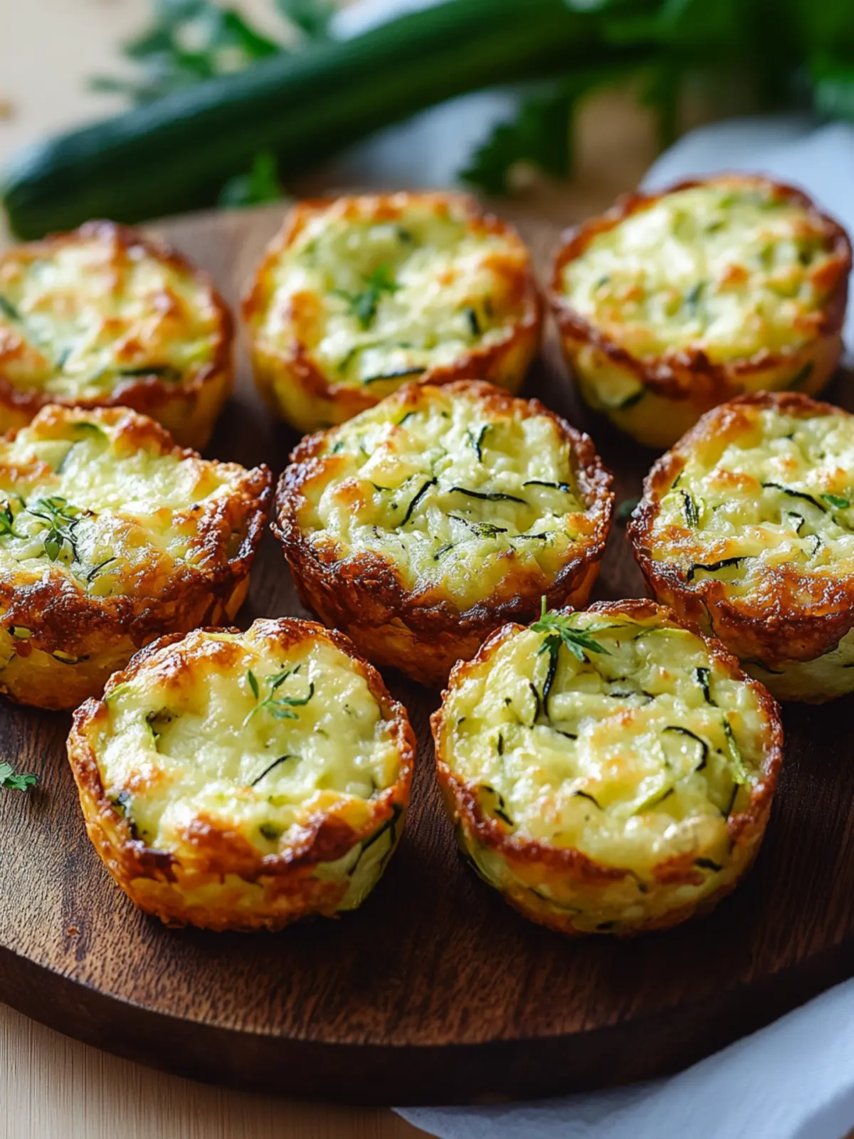 Baked Zucchini Cheese Bites: A Cheesy Snack You’ll Love 4 Baked Zucchini Cheese Bites