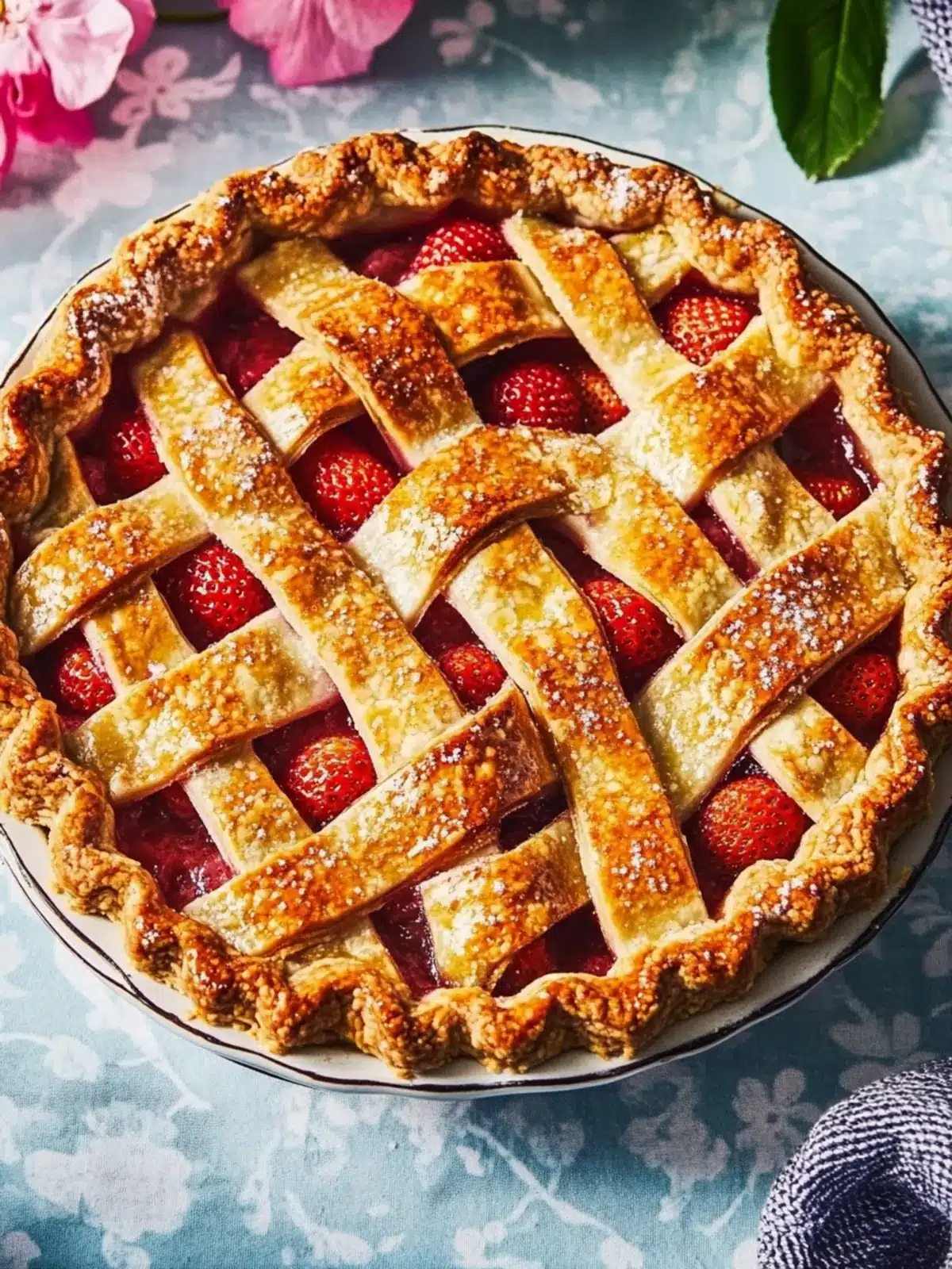 Irresistible Strawberry Rhubarb Pie with Sweet Orange Zest 4 Strawberry Rhubarb Pie