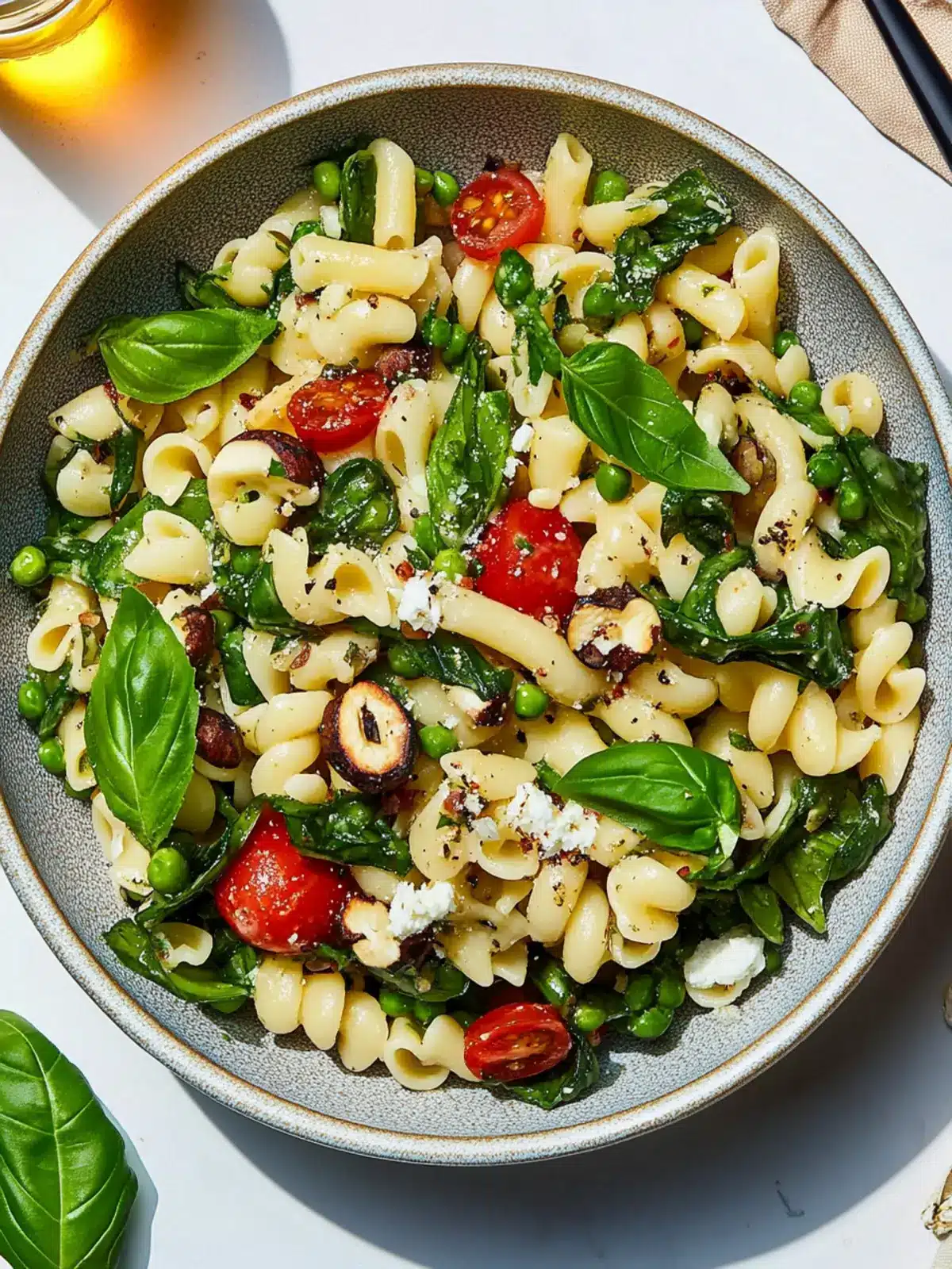 Vibrant Vegan Pasta Salad with Spinach and Peas in Minutes 3 Vegan Pasta Salad