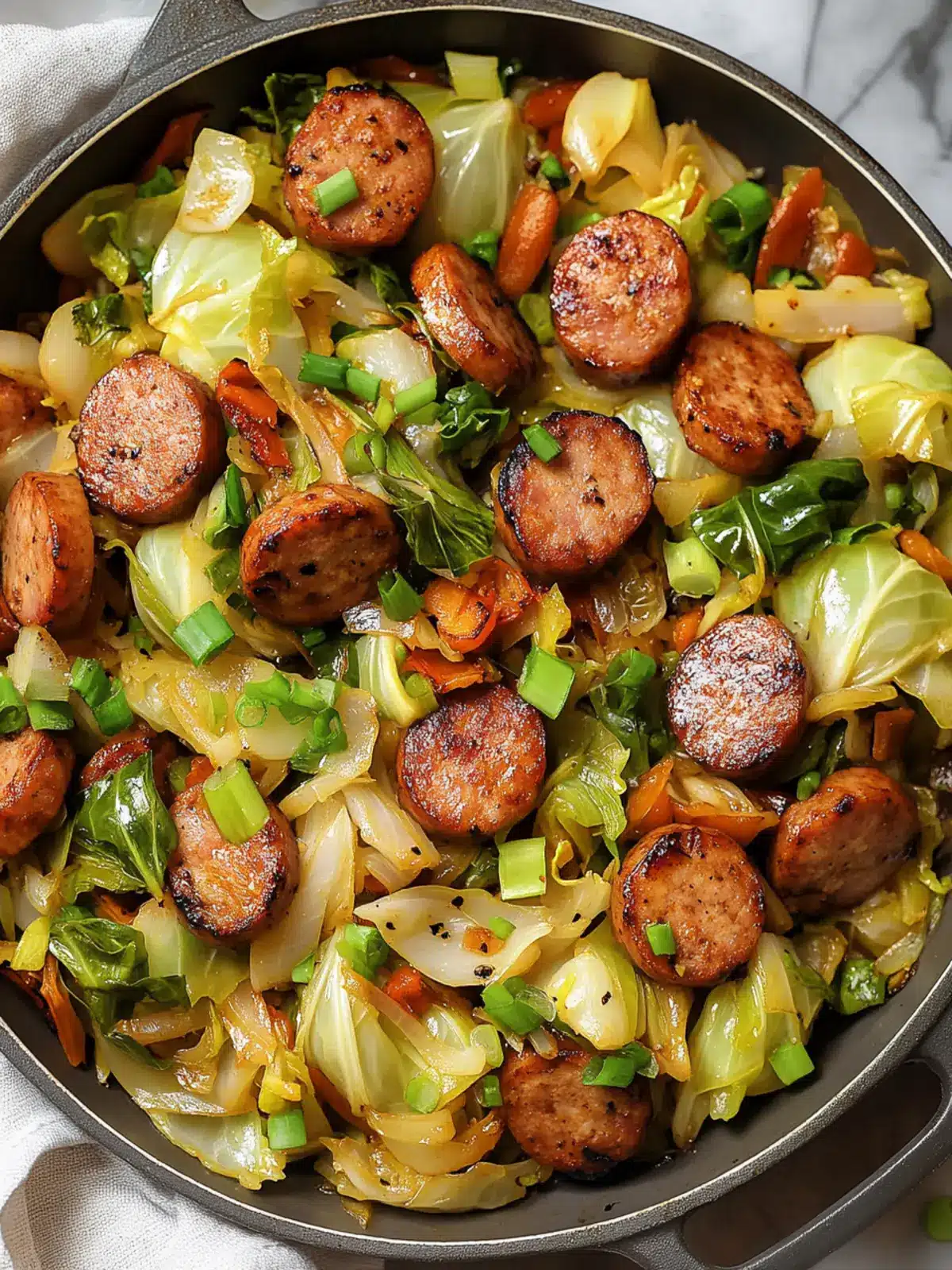 Sausage and Cabbage Stir Fry: A Quick, Savory Delight! 4 Sausage and Cabbage Stir Fry