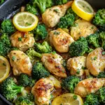 Lemon Garlic Chicken & Broccoli Skillet: Quick Healthy Delight 6 Lemon Garlic Chicken & Broccoli Skillet