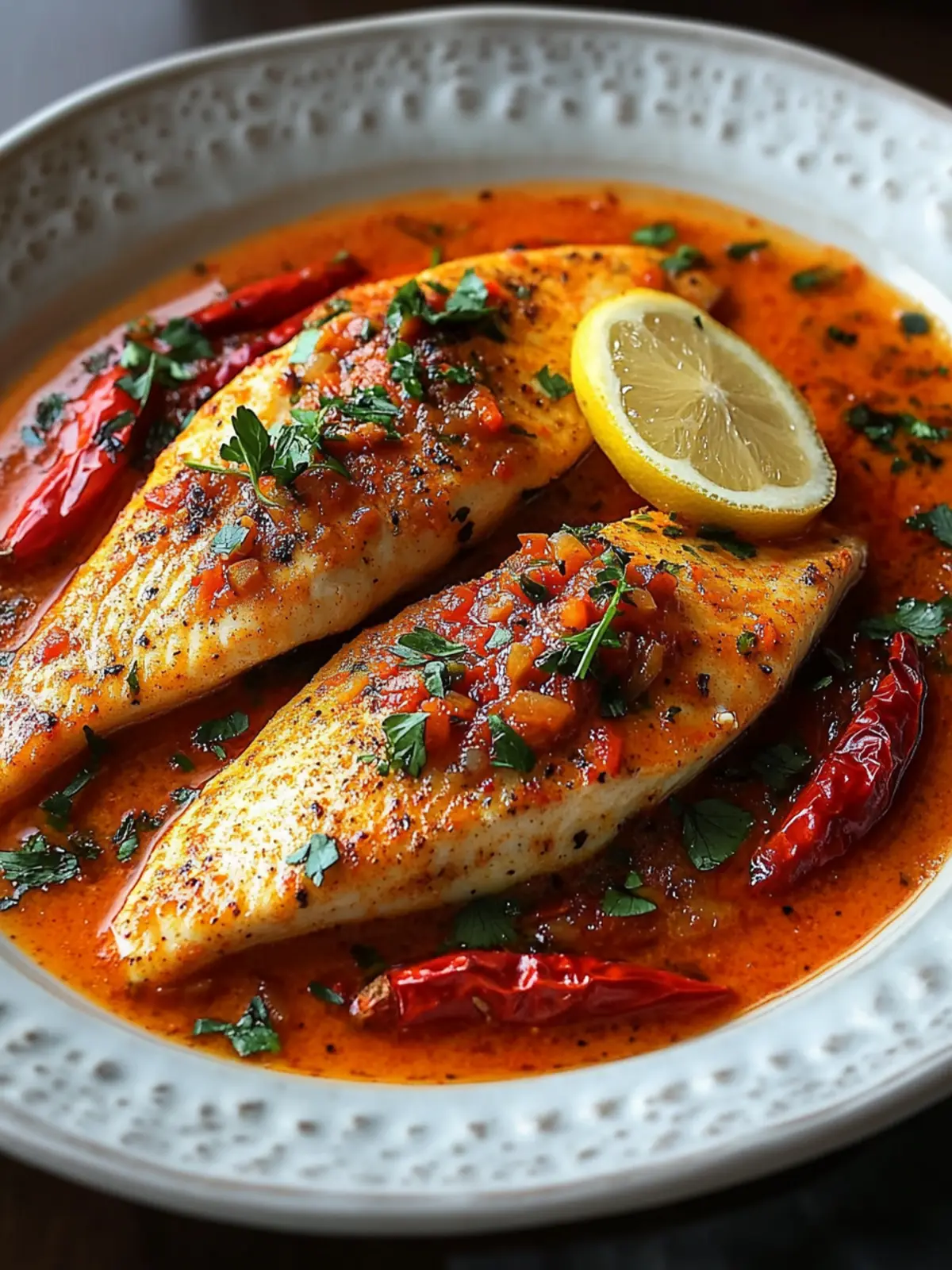 Tilapia in Roasted Pepper Sauce: Quick & Flavorful Dinner 2 Tilapia in Roasted Pepper Sauce