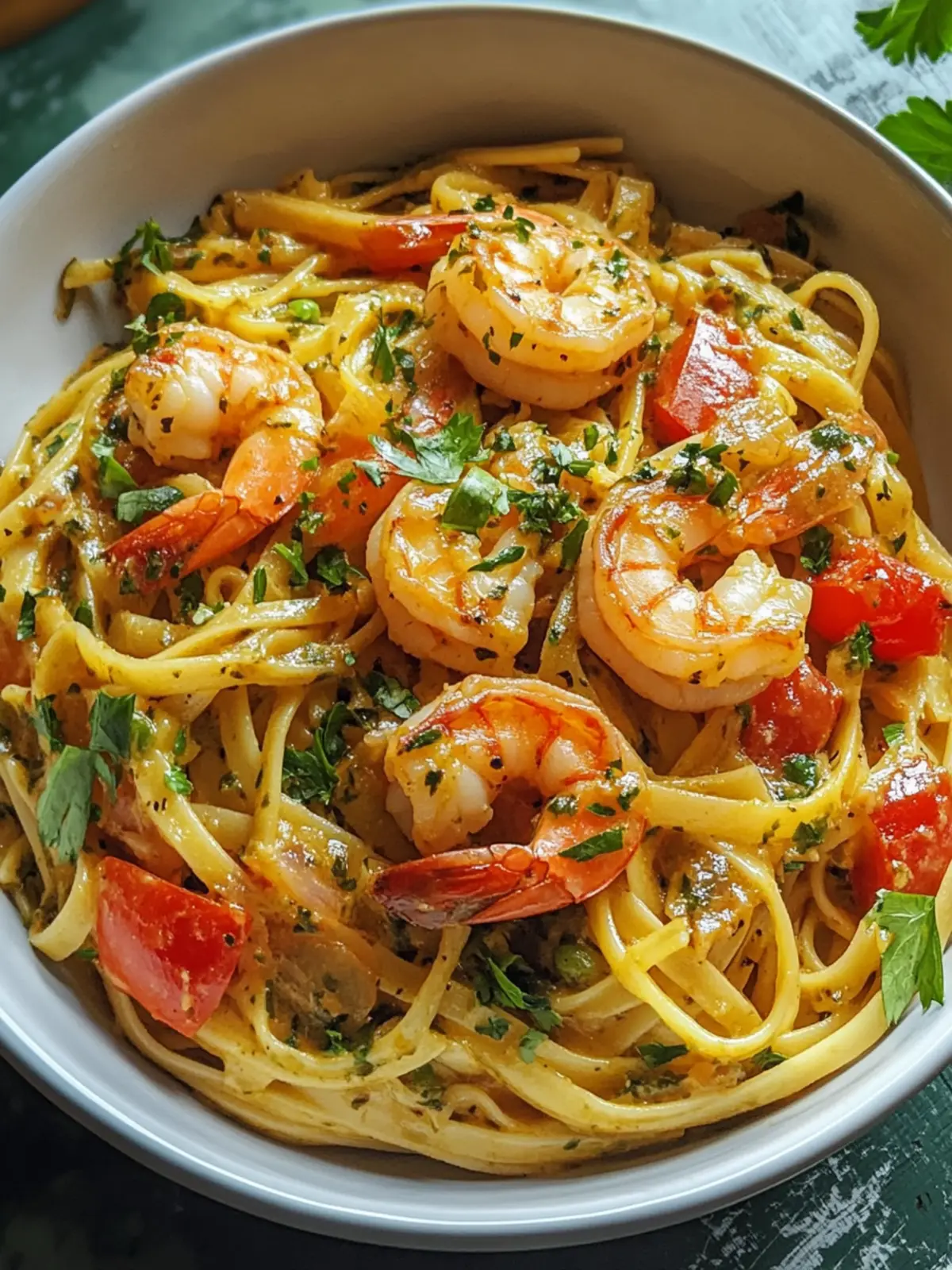 Jamaican Shrimp Pasta