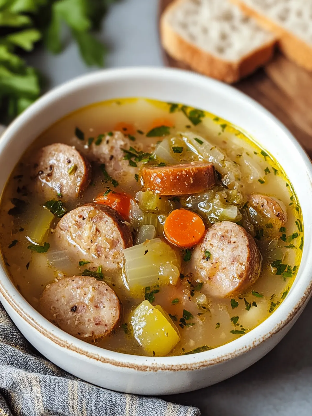 Warm Up with Easy Bratwurst Soup Perfect for Cozy Nights 4 Easy Bratwurst Soup