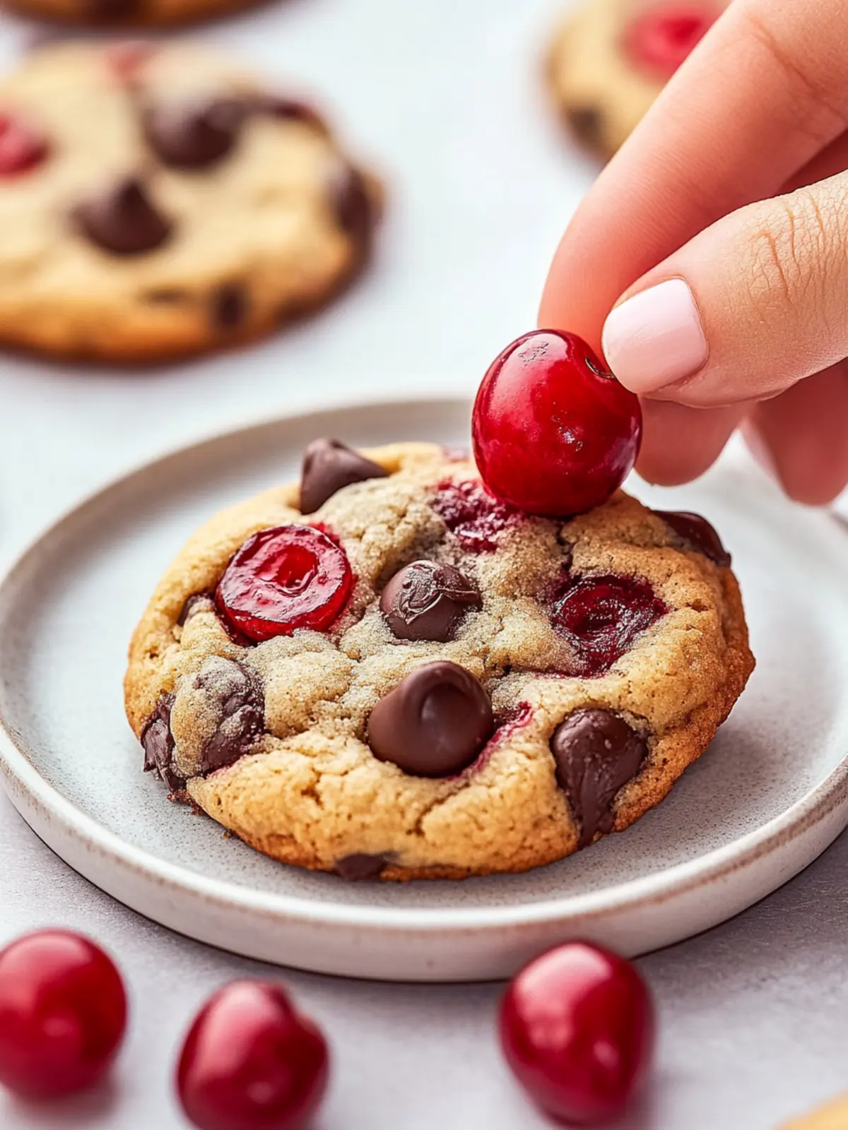 Cherry Chocolate Chip Cookies with a Fruity Twist Await You 4 Cherry Chocolate Chip Cookies