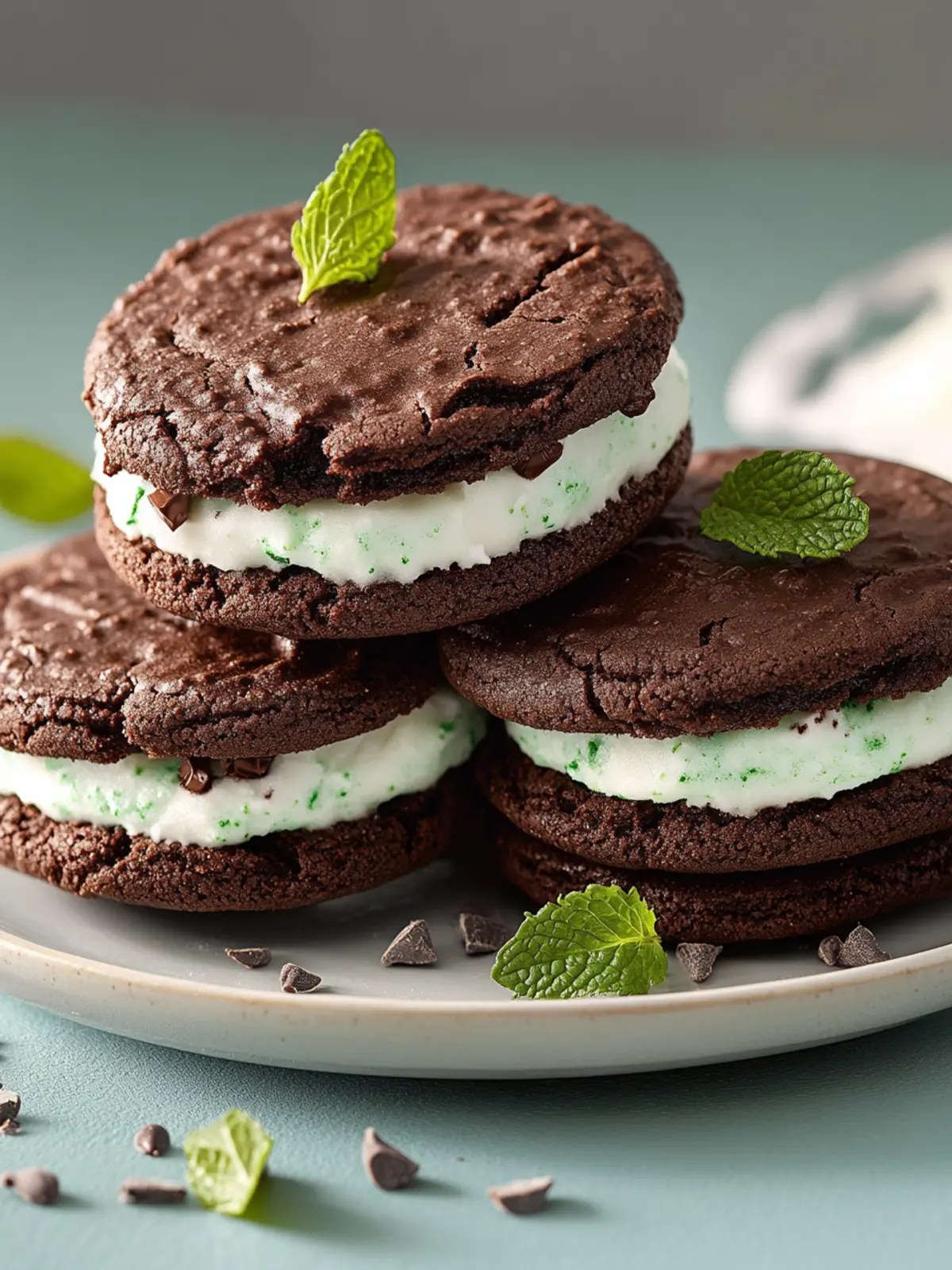 Minty Chocolate Sandwich Cookies That Will Wow Your Taste Buds 2 Minty Chocolate Sandwich Cookie