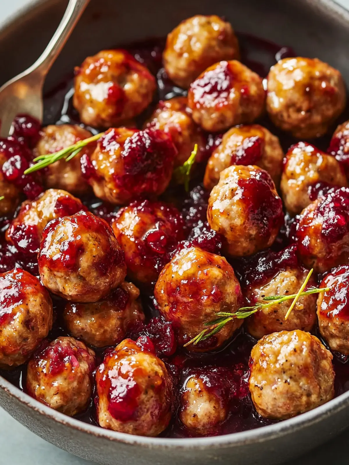 Cranberry-Glazed Turkey Meatballs for a Cozy Family Feast 2 Cranberry-Glazed Turkey Meatballs