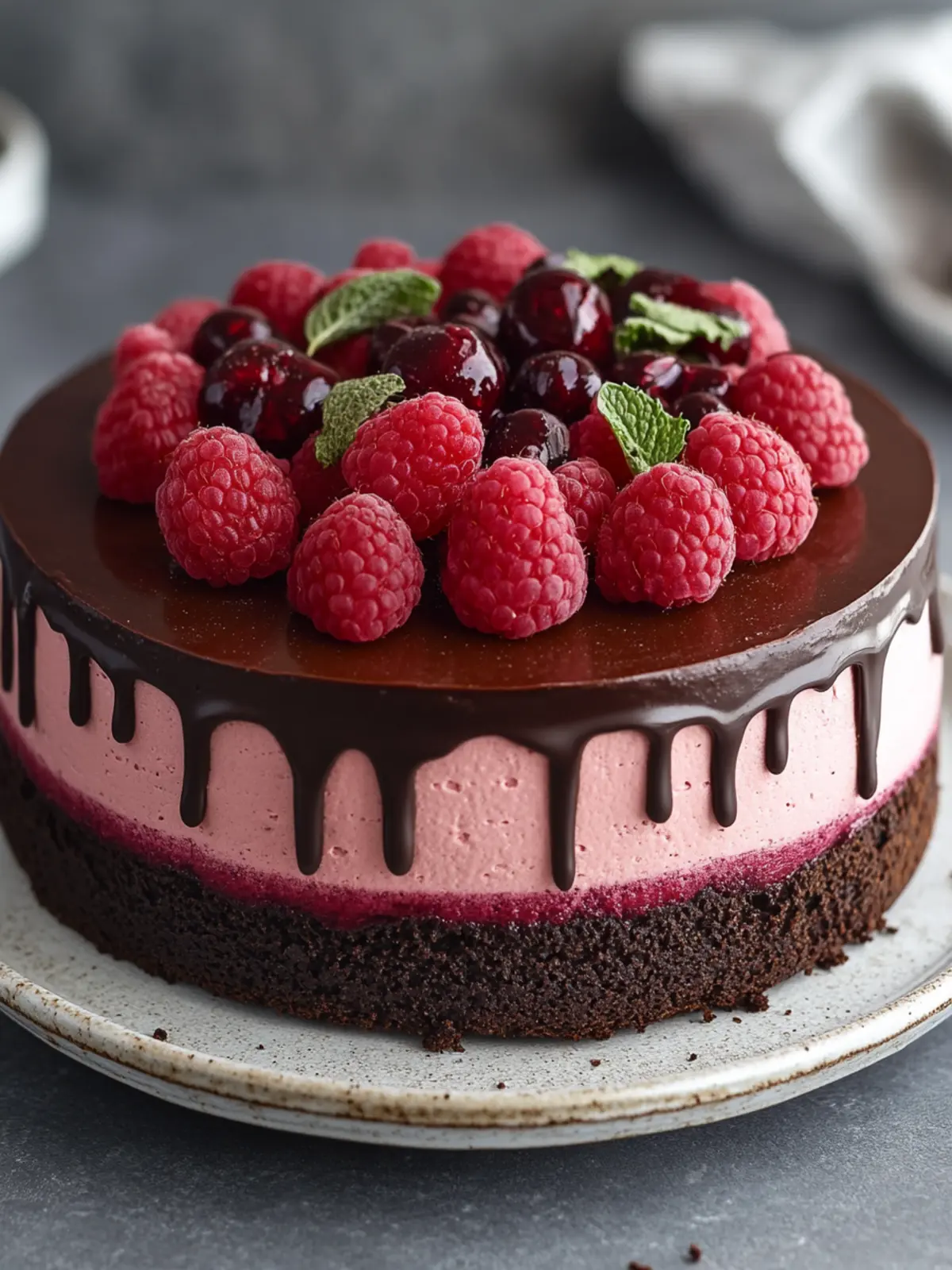 Irresistible Dark Chocolate Raspberry Mousse Cake Delight 5 Dark Chocolate Raspberry Mousse Cake