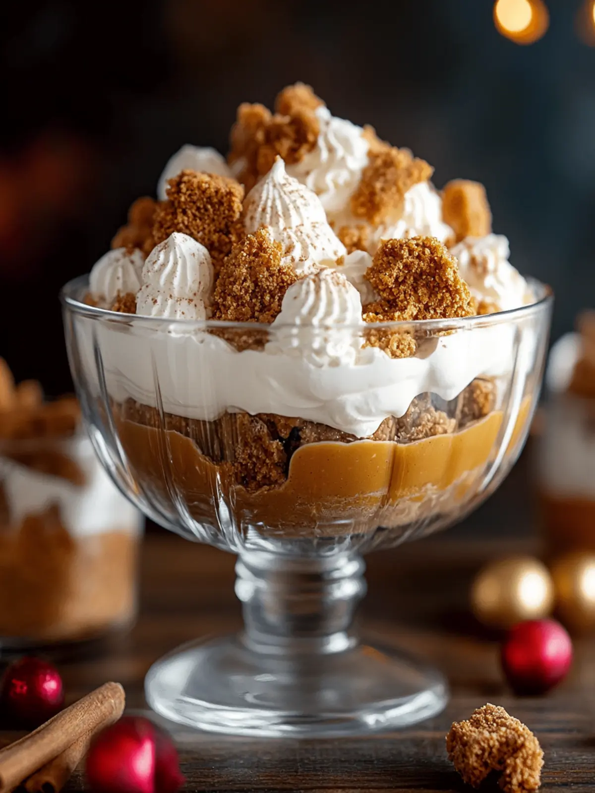 Gingerbread Trifle with Cream Cheese Whip for Festive Bliss 3 Gingerbread Trifle with Cream Cheese Whip
