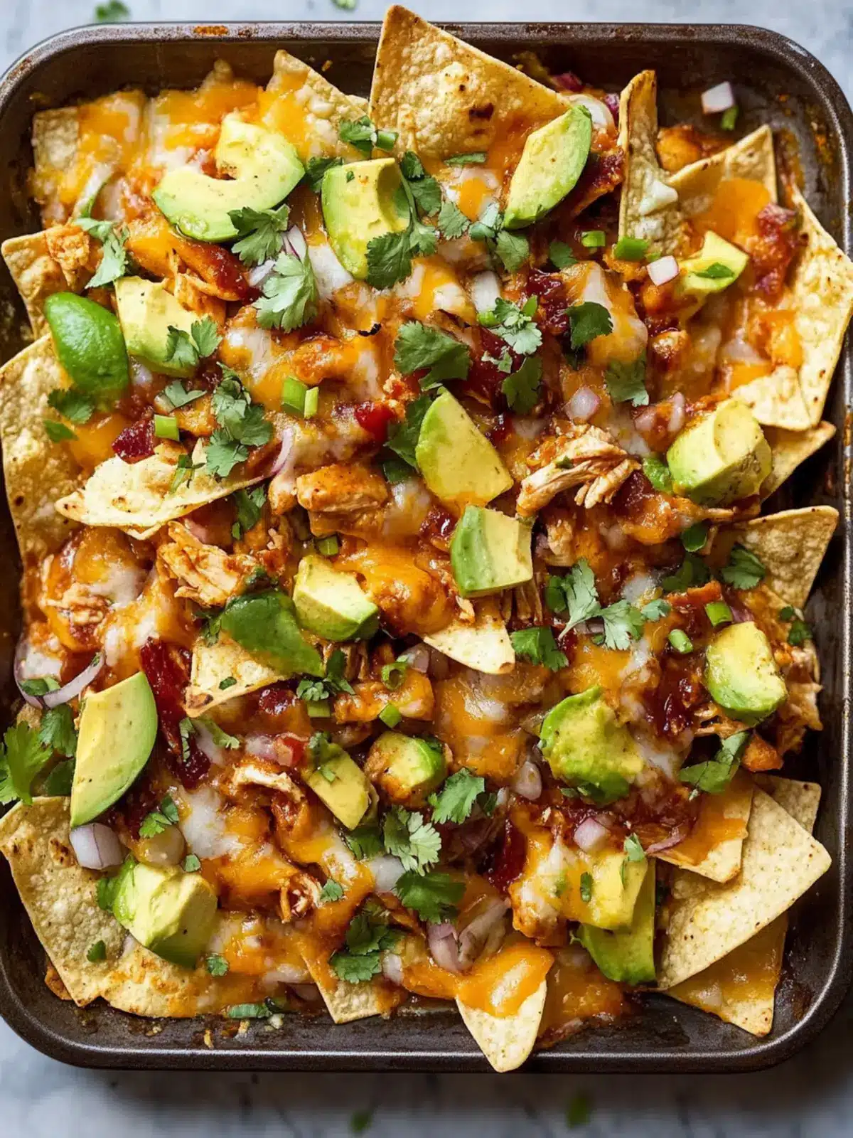 Irresistible BBQ Chicken Nachos Ready in 30 Minutes! 4 BBQ Chicken Nachos